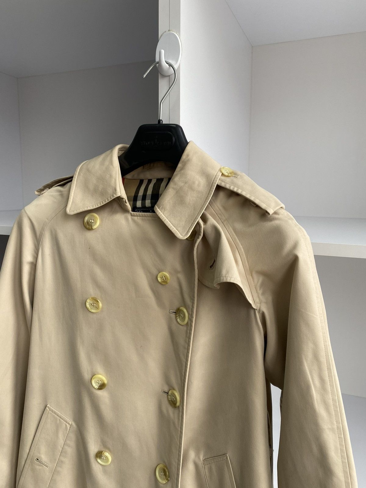 Burberry × Vintage Vintage Burberry Nova Check Trench Coat Size US S / EU 44-46 / 1 - 6 Thumbnail