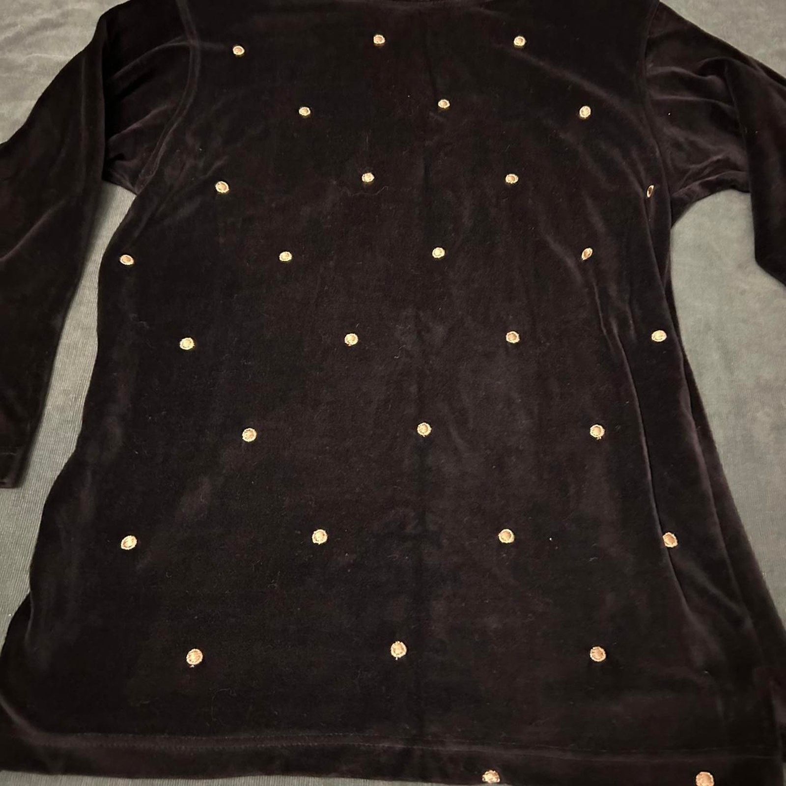 Other 1980s talbots embroided velvet turtleneck Size S / US 4 / IT 40 - 2 Thumbnail