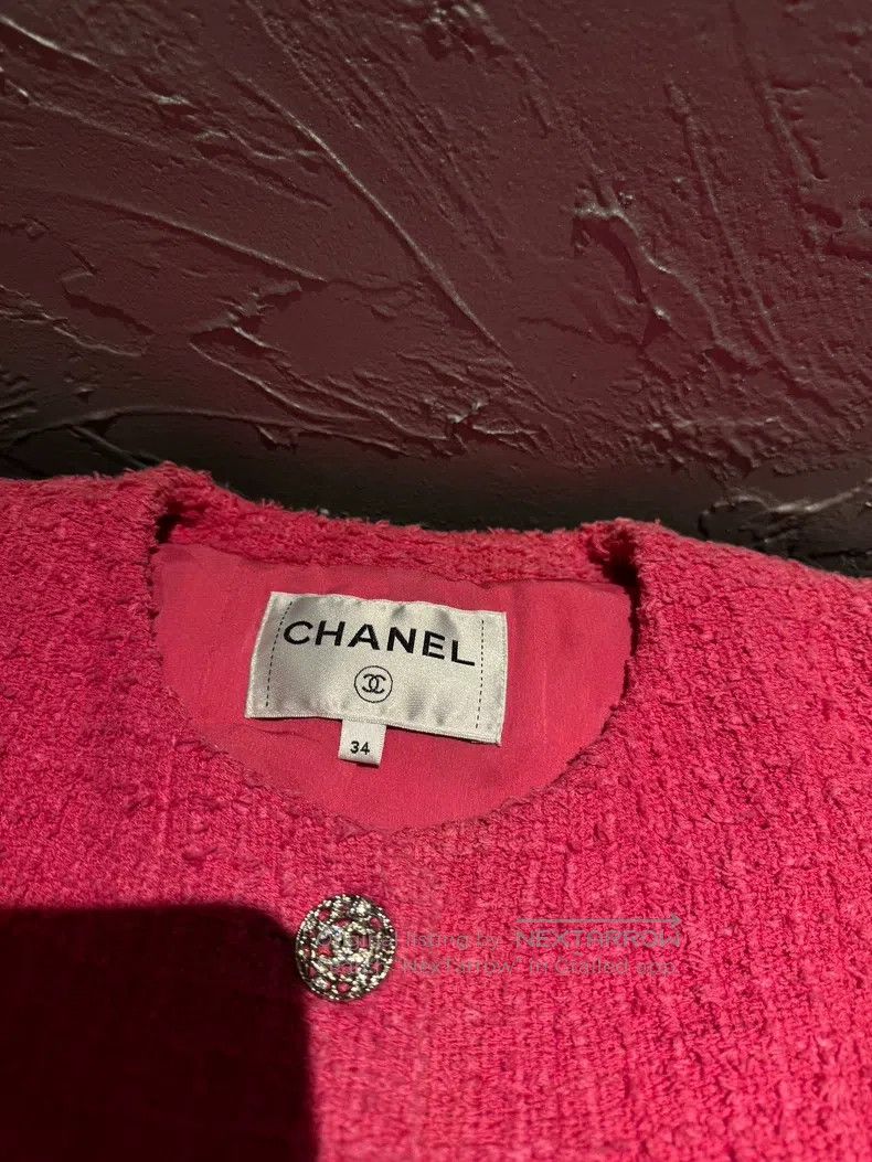 Chanel Chanel Rose pink long vest Size XXS / US 00 / IT 34 - 2 Thumbnail