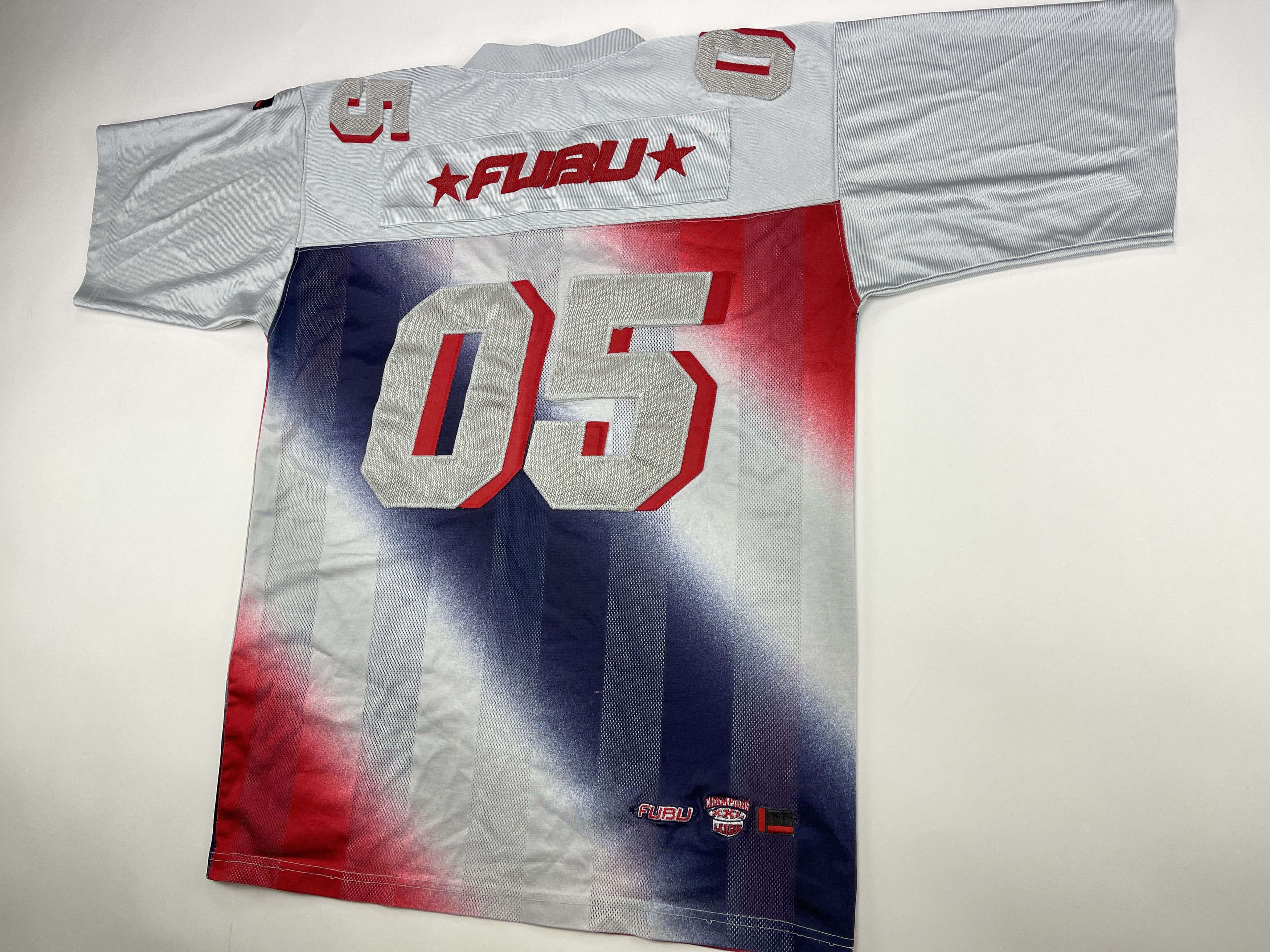 Fubu FUBU jersey, gray, Fubu 05, vintage hip hop t-shirt, 90s L Size US L / EU 52-54 / 3 - 4 Thumbnail
