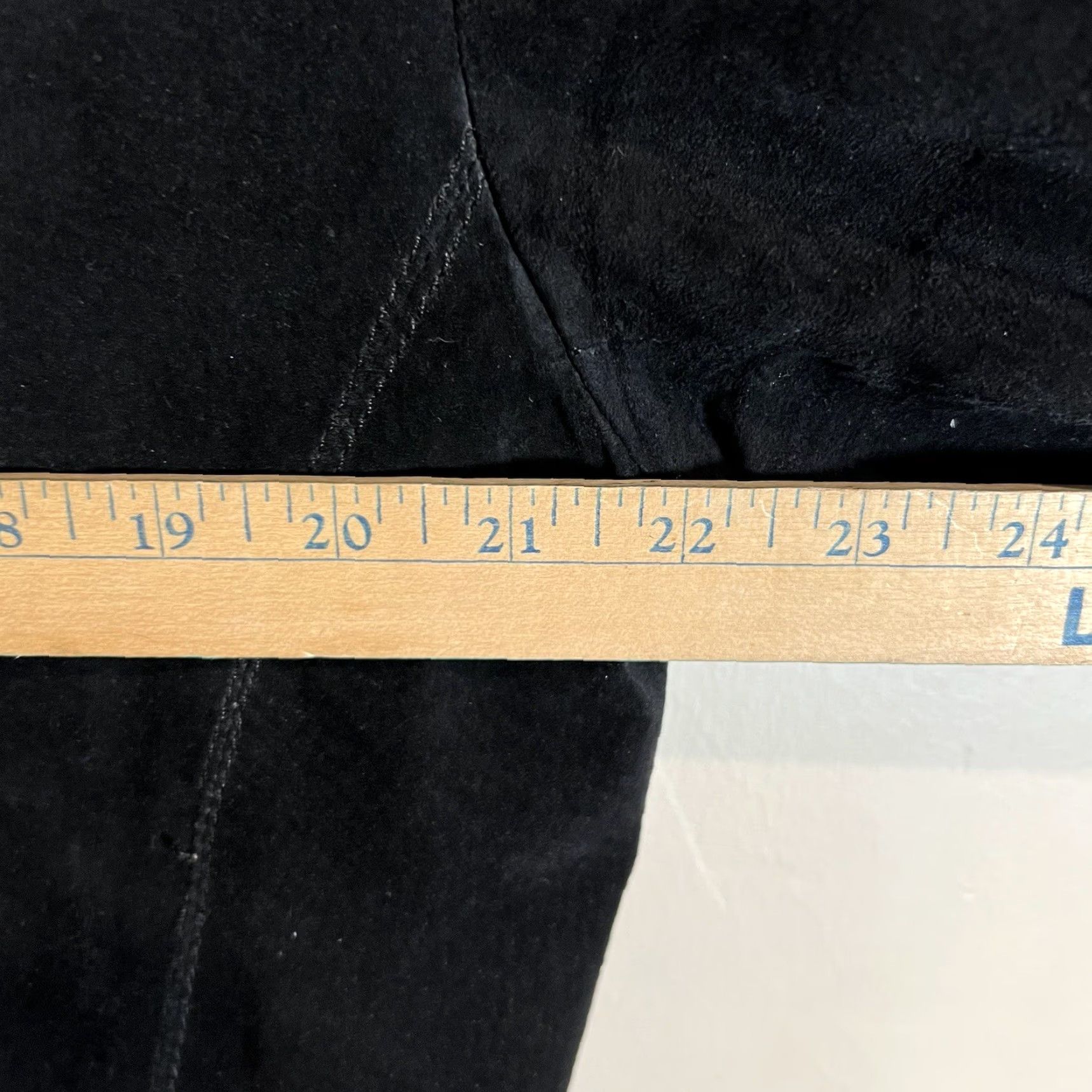 Vintage Margaret Godfrey Womens Suede Leather Jacket Black XL Size XL / US 12-14 / IT 48-50 - 4 Thumbnail