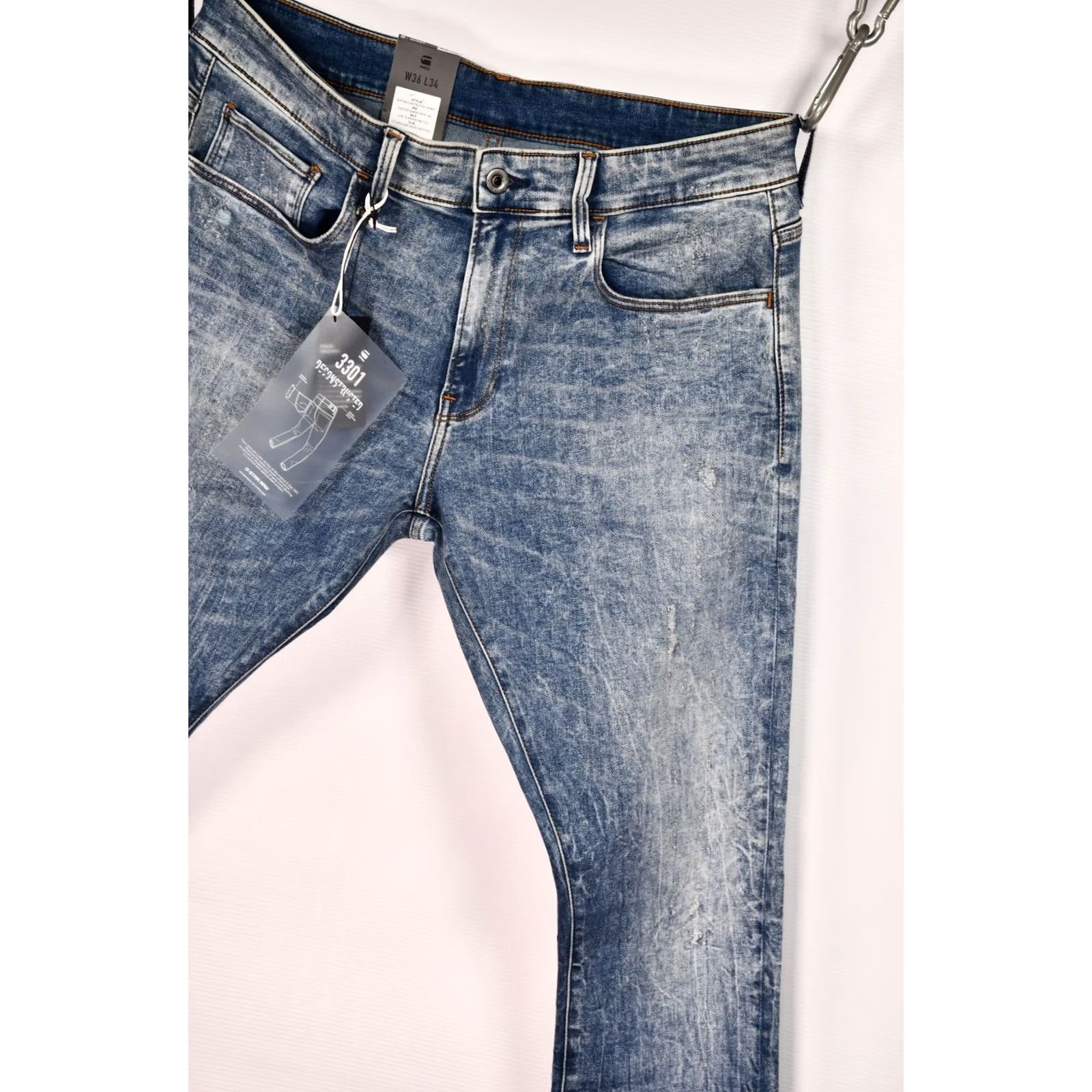 G-Star G-Star Raw 3301 Deconstructed Skinny Lor Superstretch LT Vintage Aged Destroy Jeans W36/L34 Men Shirt Trousers? Size US 36 / EU 52 - 7 Thumbnail