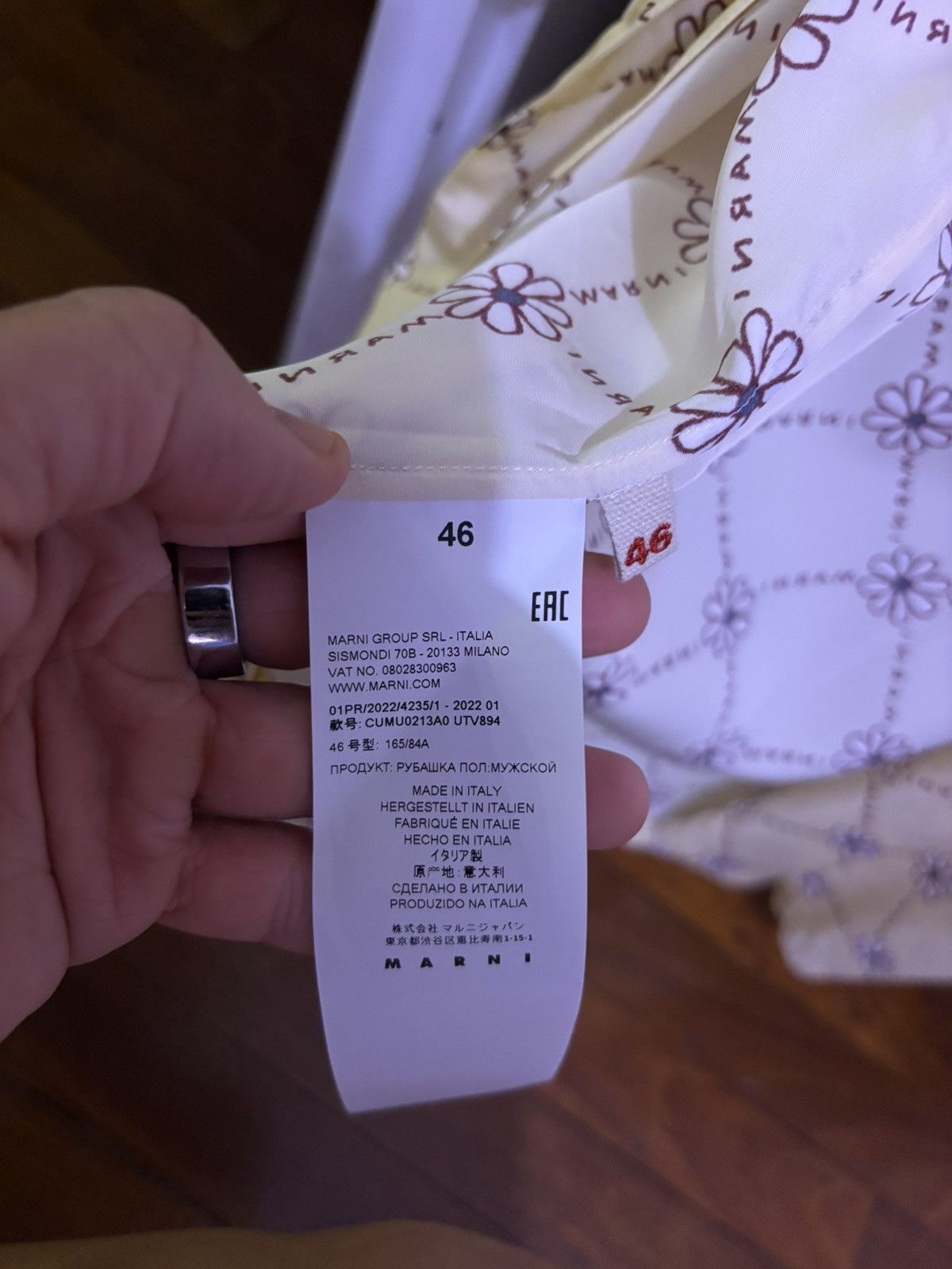 Marni Marni Viscose Toile Bowling Shirt Size US S / EU 44-46 / 1 - 5 Thumbnail