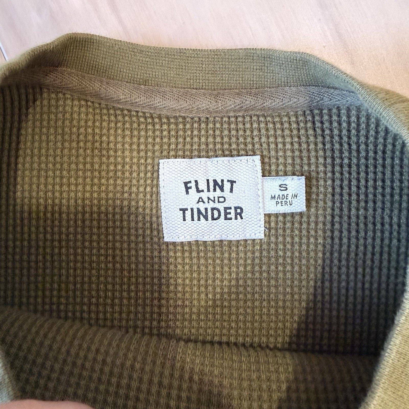 Flint And Tinder Flint and Tinder Thermal Shirt S Green Cotton Long Sleeve Size US S / EU 44-46 / 1 - 8 Thumbnail