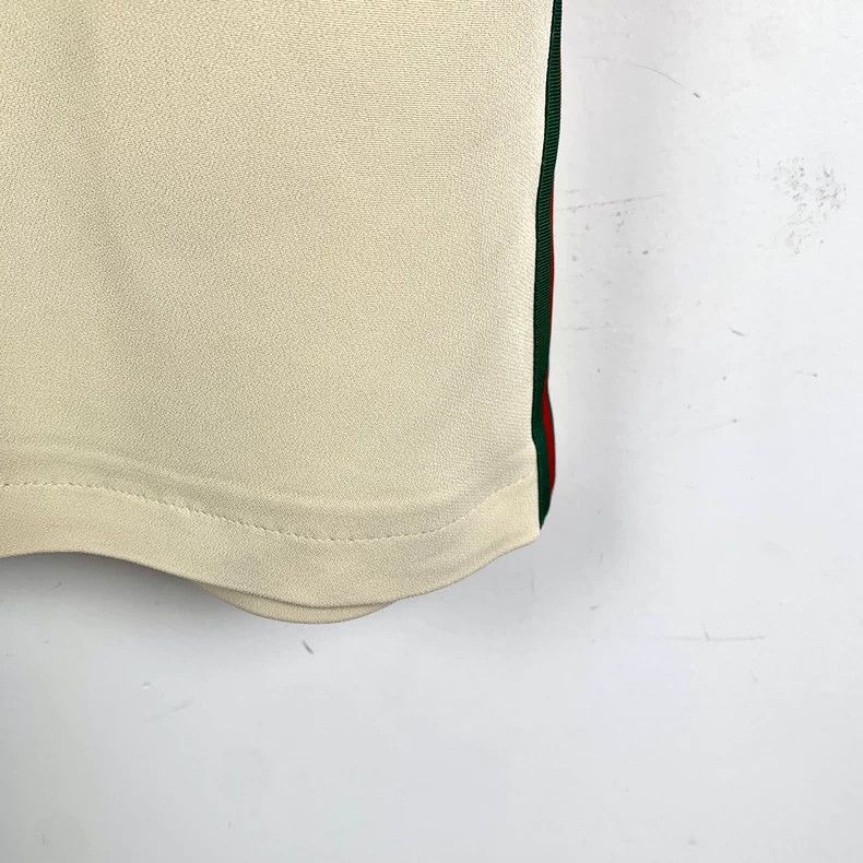 Gucci GucciBeige side striped webbing round-neck short-sleeved dr Size XS / US 0-2 / IT 36-38 - 5 Thumbnail