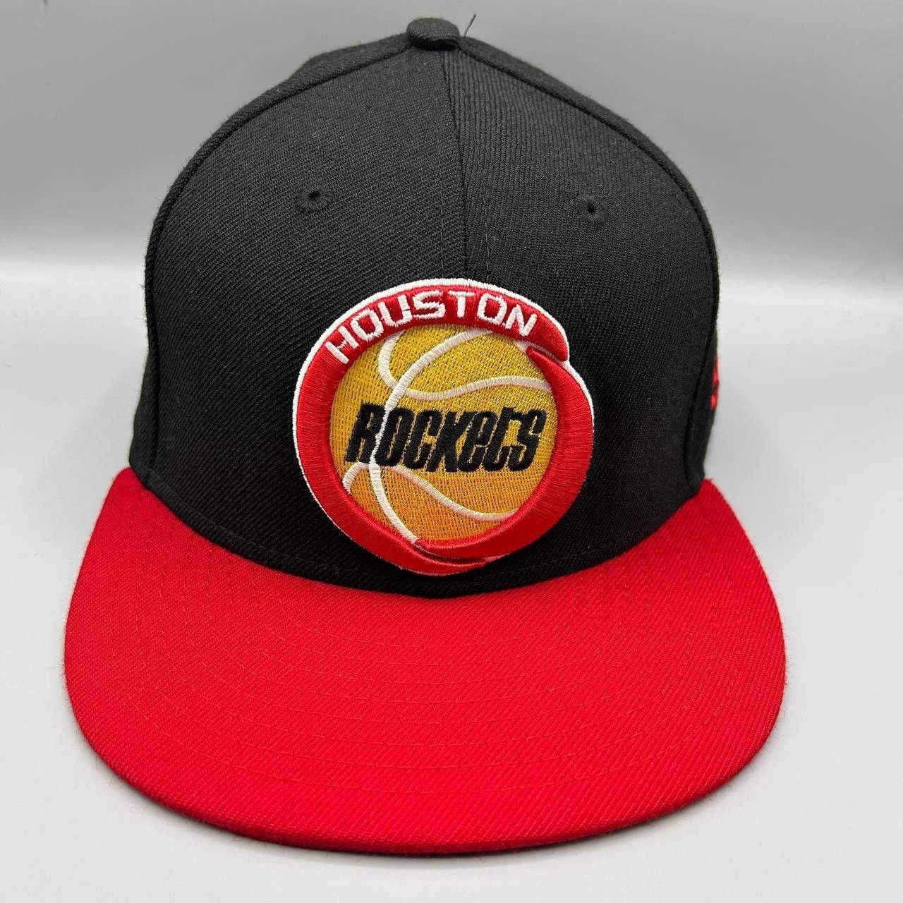 New Era Houston Rockets Hat Men 7 3/8 Embroidered HWC Fitted Wool Size ONE SIZE - 1 Thumbnail