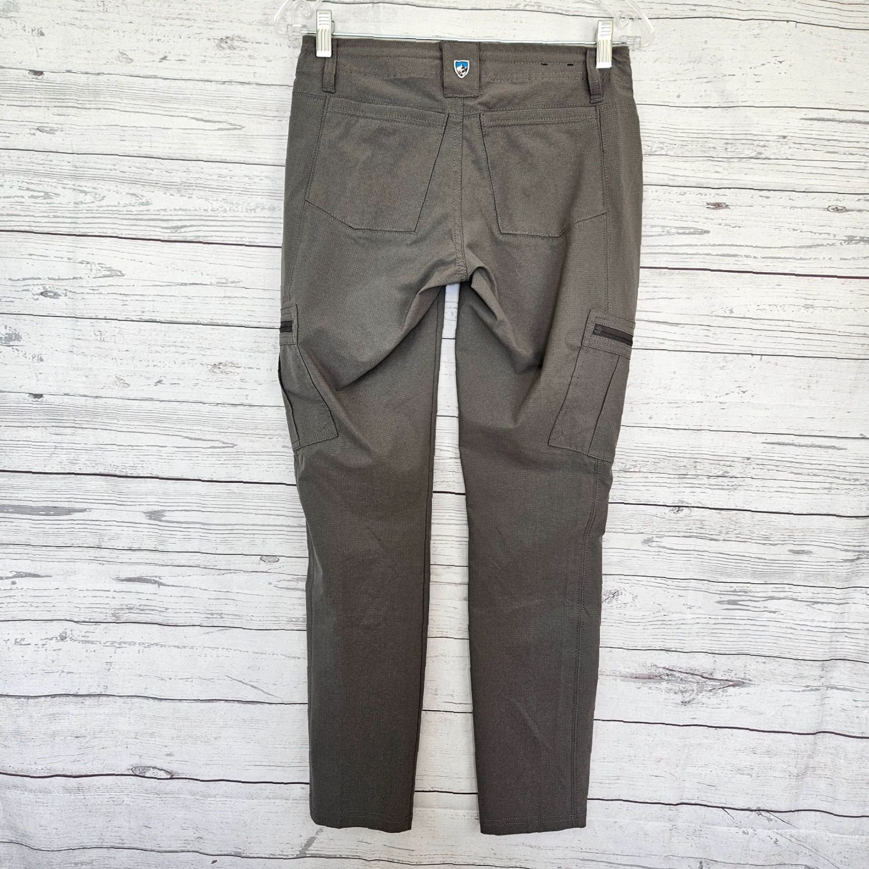 Vintage Kuhl Womens Horizn Skinny Pants Sz 2 Short Gray Cargo Pockets Low Rise Size 26" / US 2 / IT 38 - 3 Thumbnail