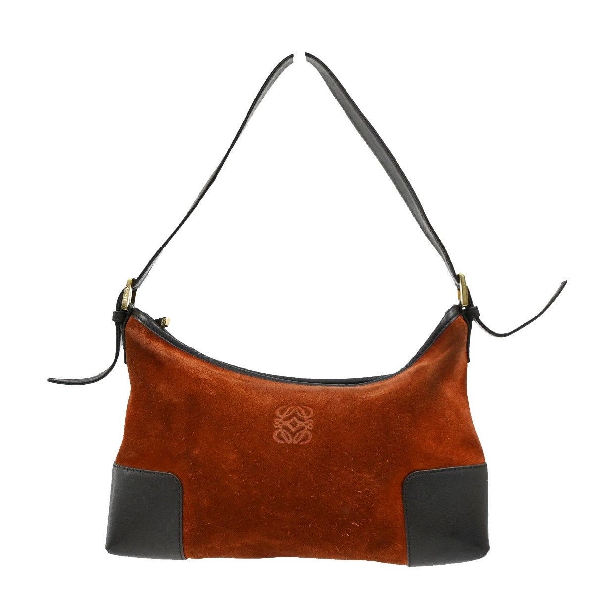 Loewe Loewe Anagram Shoulder Bag Suede Size ONE SIZE - 1 Thumbnail