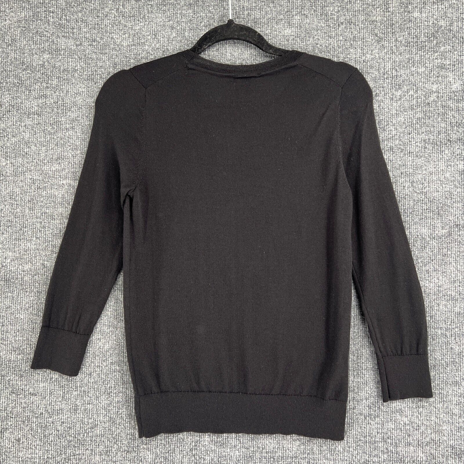 Ann Taylor Ann Taylor Merino Wool Sweater Black Office Minimal Size S Size S / US 4 / IT 40 - 2 Thumbnail