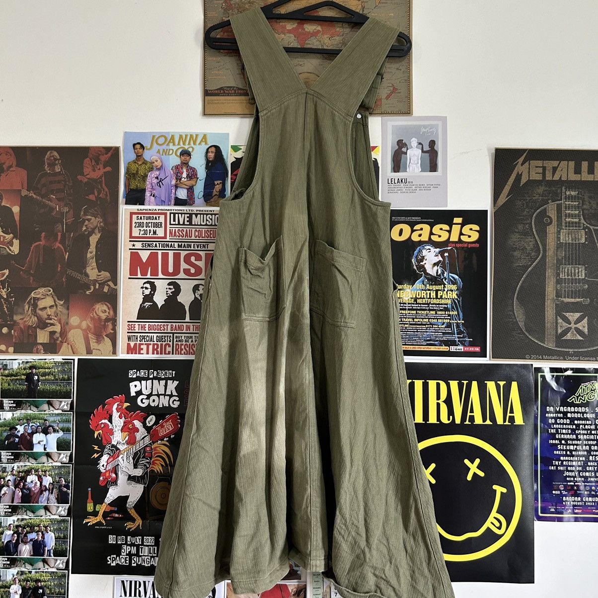 Vintage Vintage Simple Loose Suspender Skirt Size 32" / US 10 / IT 46 - 7 Thumbnail