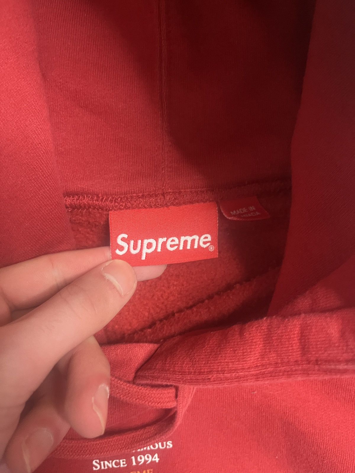 Supreme Supreme Hoodie Size US L / EU 52-54 / 3 - 6 Thumbnail