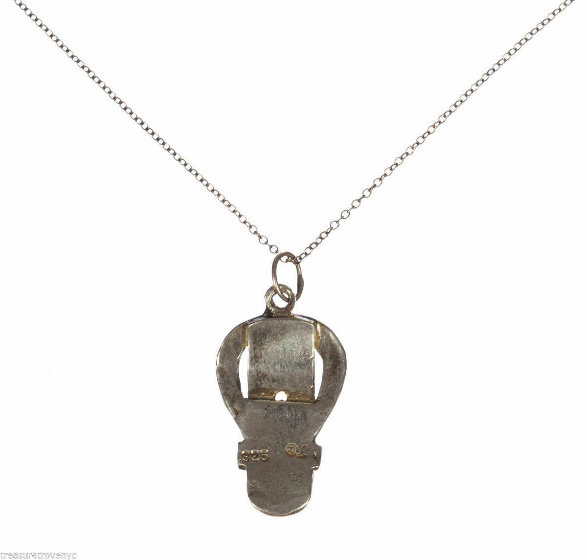 Designer Sterling Silver Unisex Buckle Pendant Necklace Alberto Juan Size ONE SIZE - 6 Thumbnail