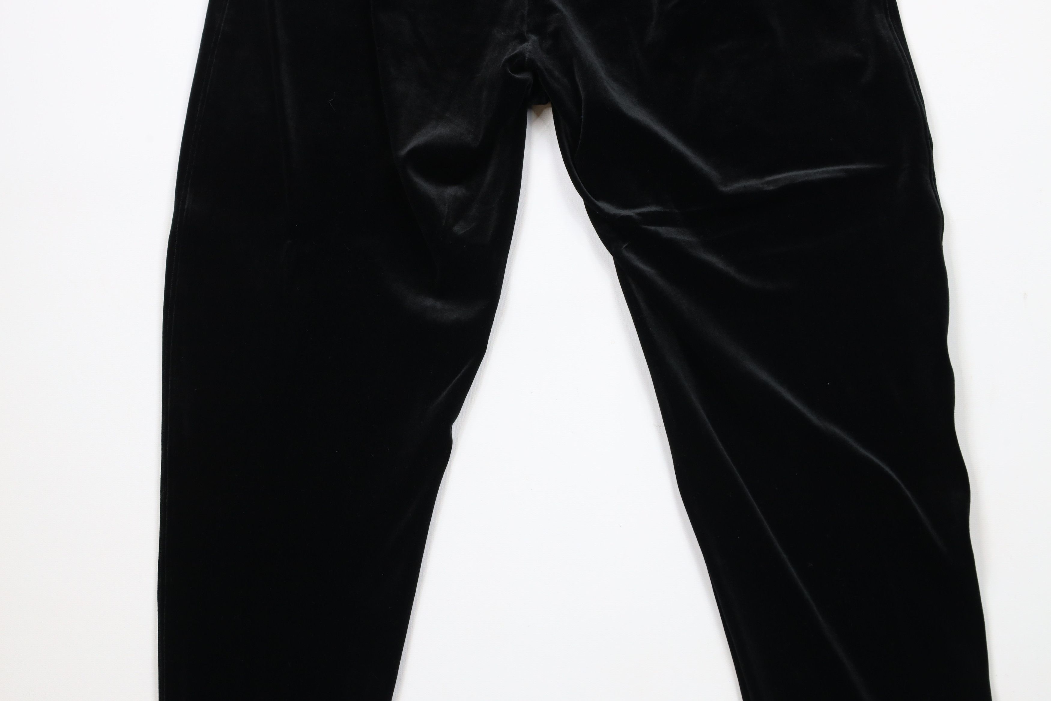 Spanx × Vintage Spanx High Rise Velvet Velour Leggings Pants Black Shapewear Size 32" / US 10 / IT 46 - 8 Thumbnail