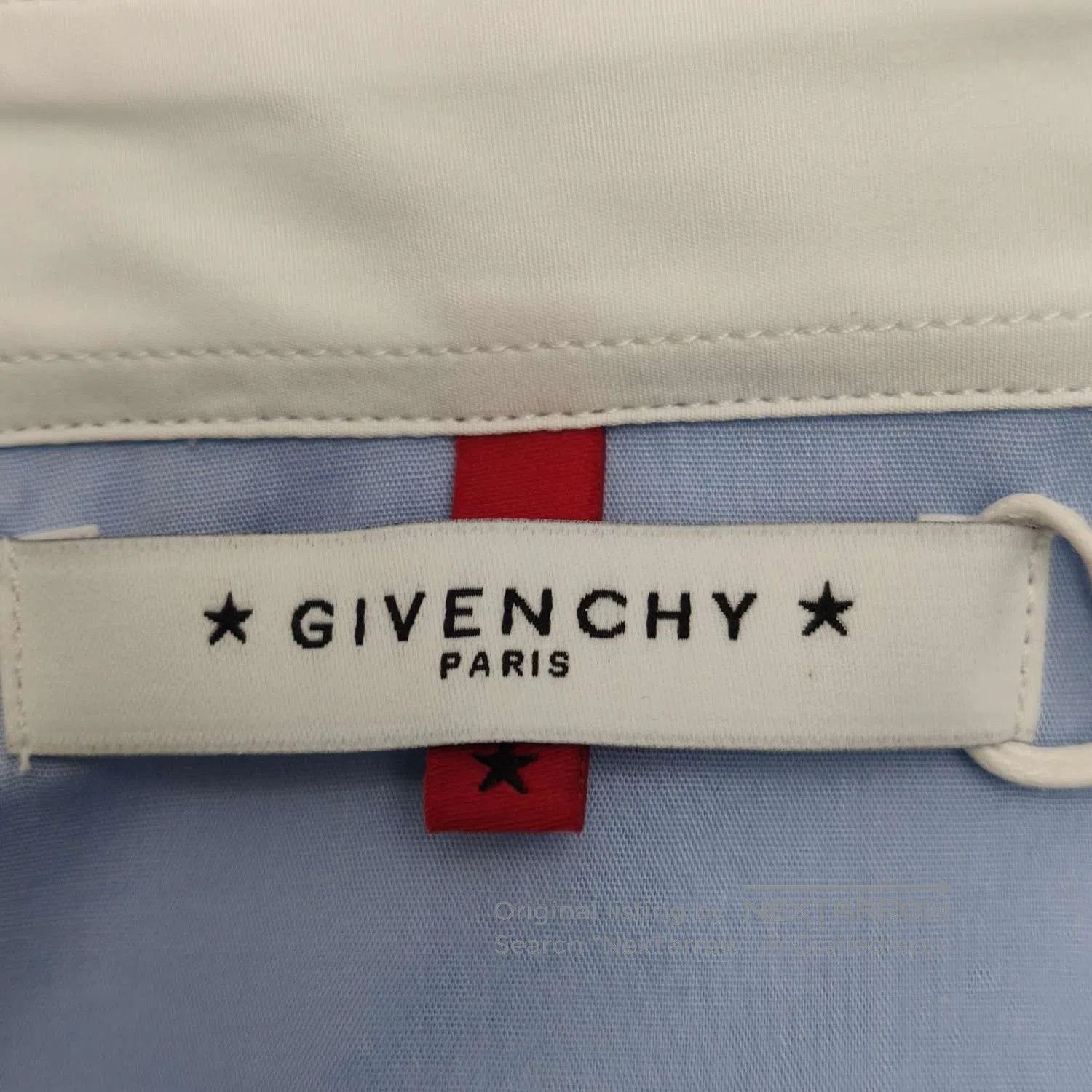 Givenchy Givenchy Blue Collared Long-Sleeve Shirt L. Size US L / EU 52-54 / 3 - 5 Thumbnail