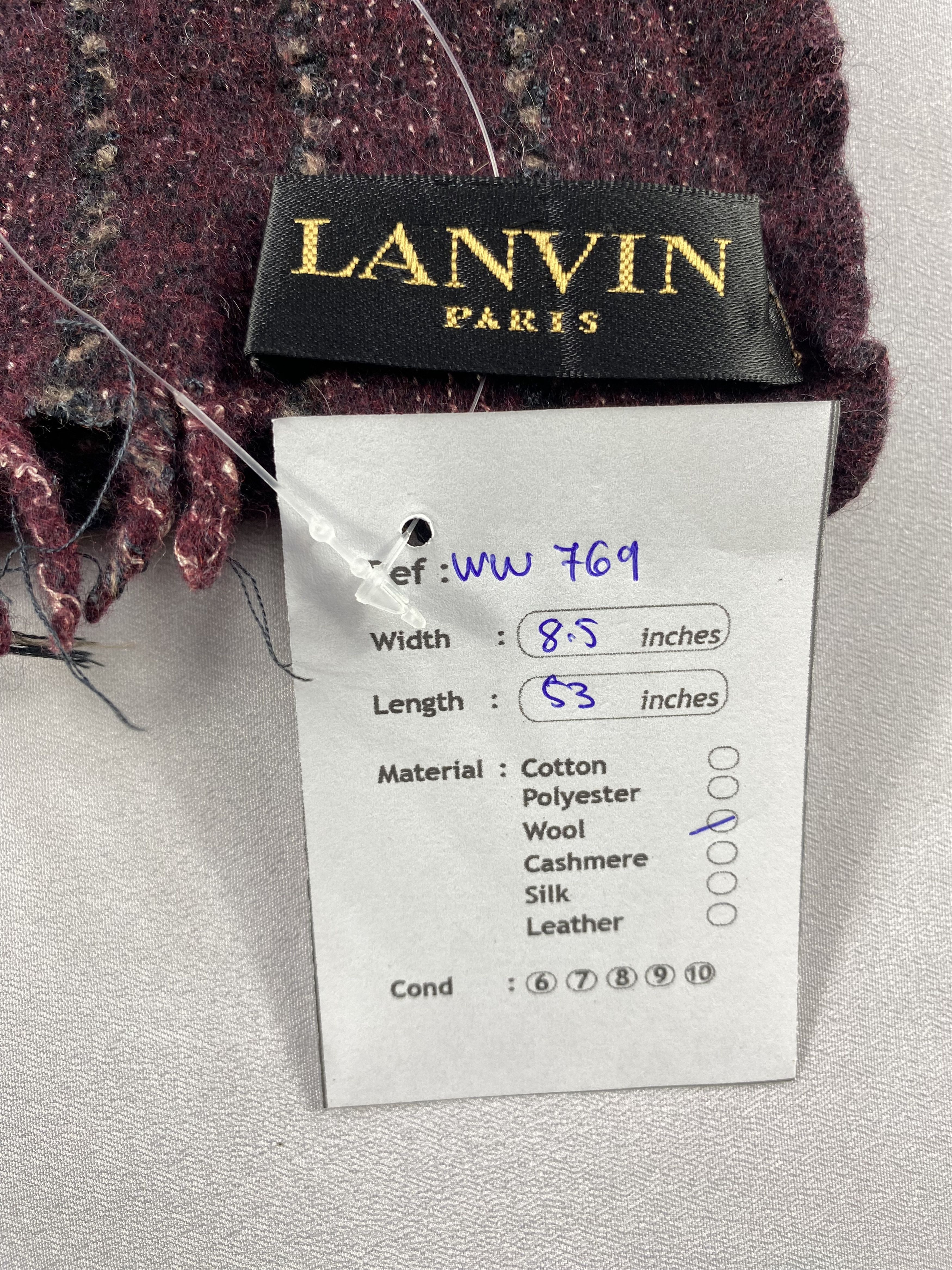 Lanvin × Vintage Lanvin Scarf / Muffler / Neckwear Size ONE SIZE - 6 Thumbnail