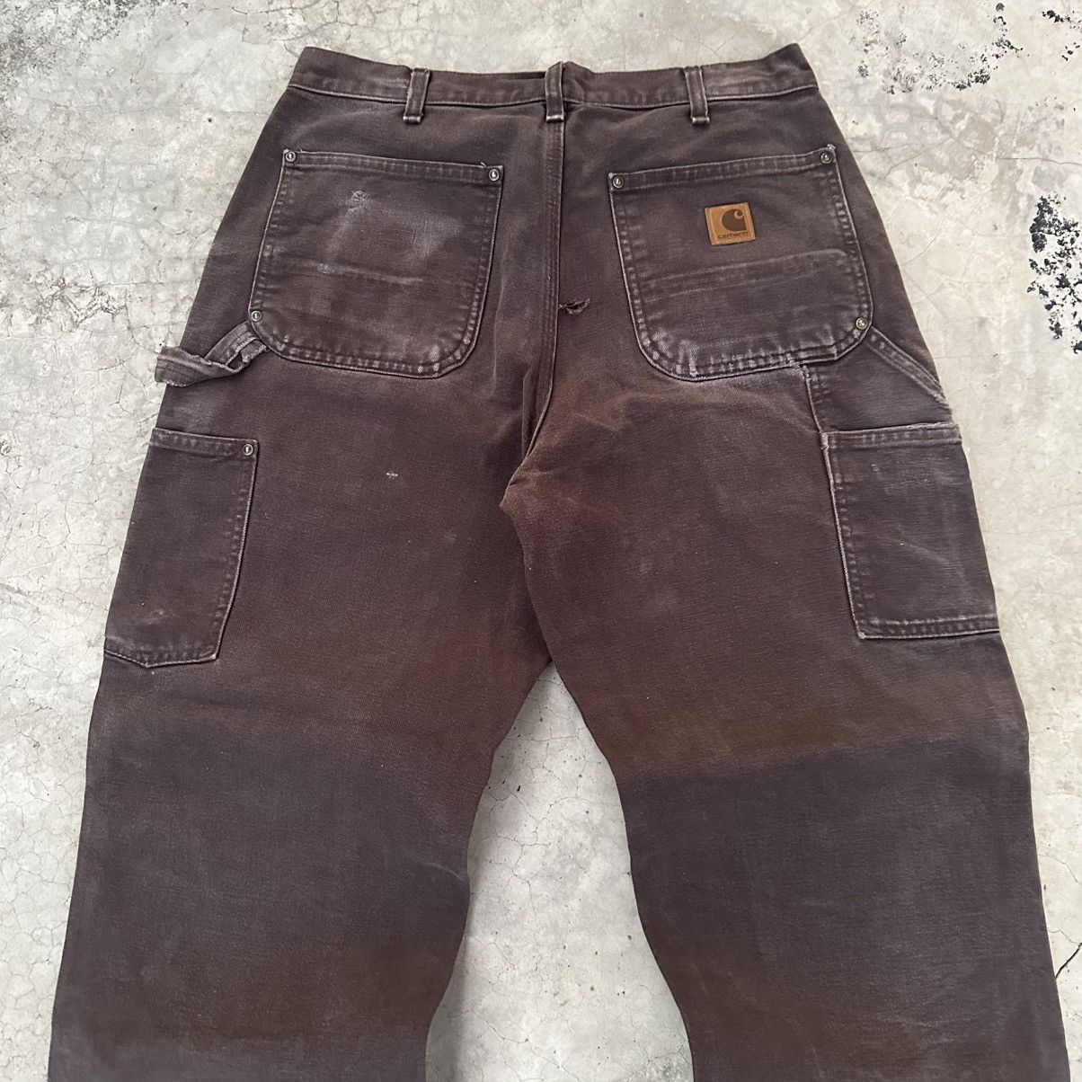 Carhartt (32x30) Crazy Vintage Y2K Distressed Carhartt Double Knee Size US 32 / EU 48 - 13 Thumbnail