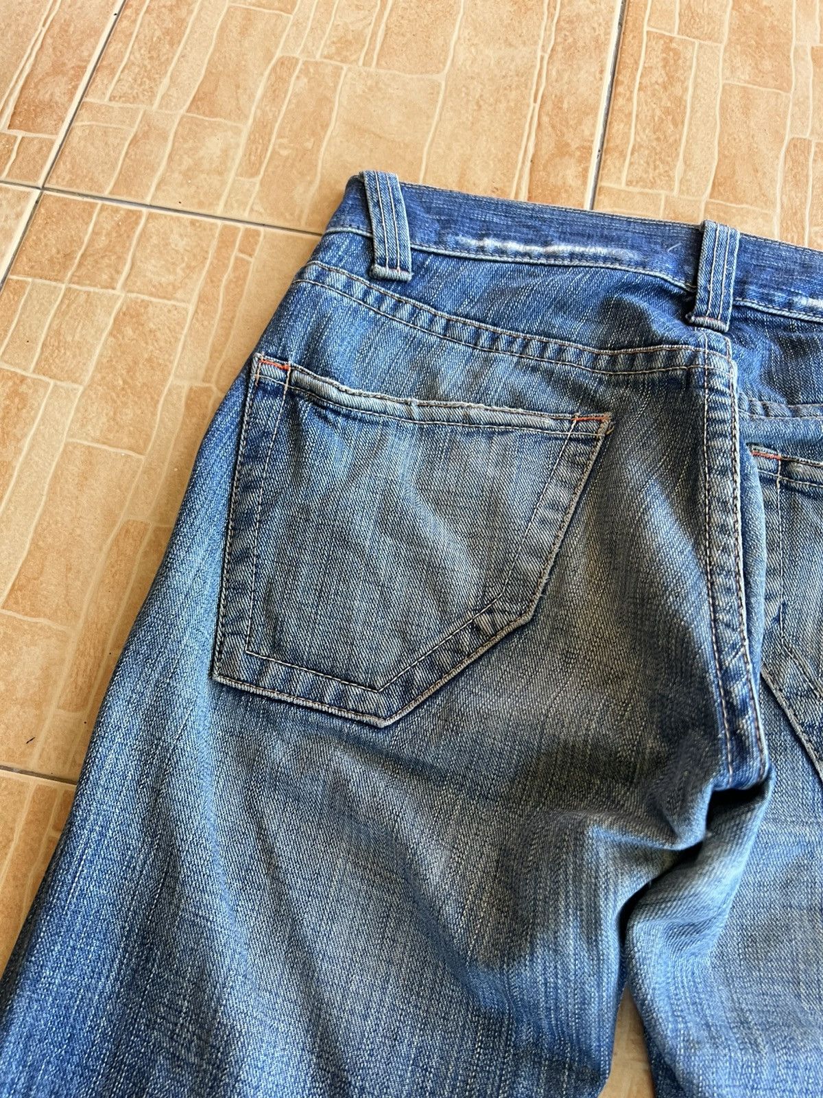 semanticdesign Semantic Designs Flare Distress Mud Wash Jean Size US 32 / EU 48 - 16 Thumbnail