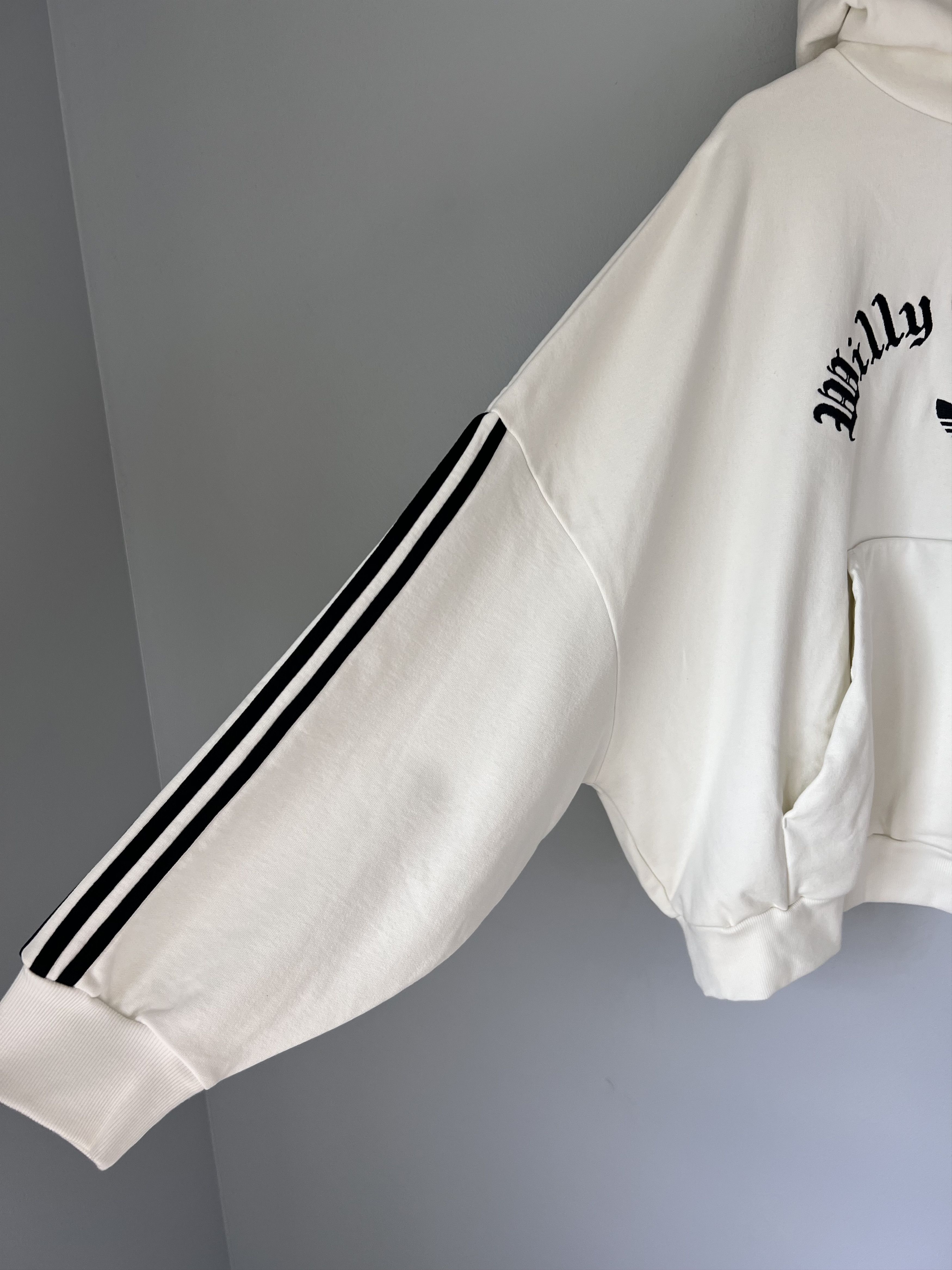 Adidas × Willy Chavarria Willy Chavarria Adidas Fleece Hoodie in White Size US XL / EU 56 / 4 - 4 Thumbnail