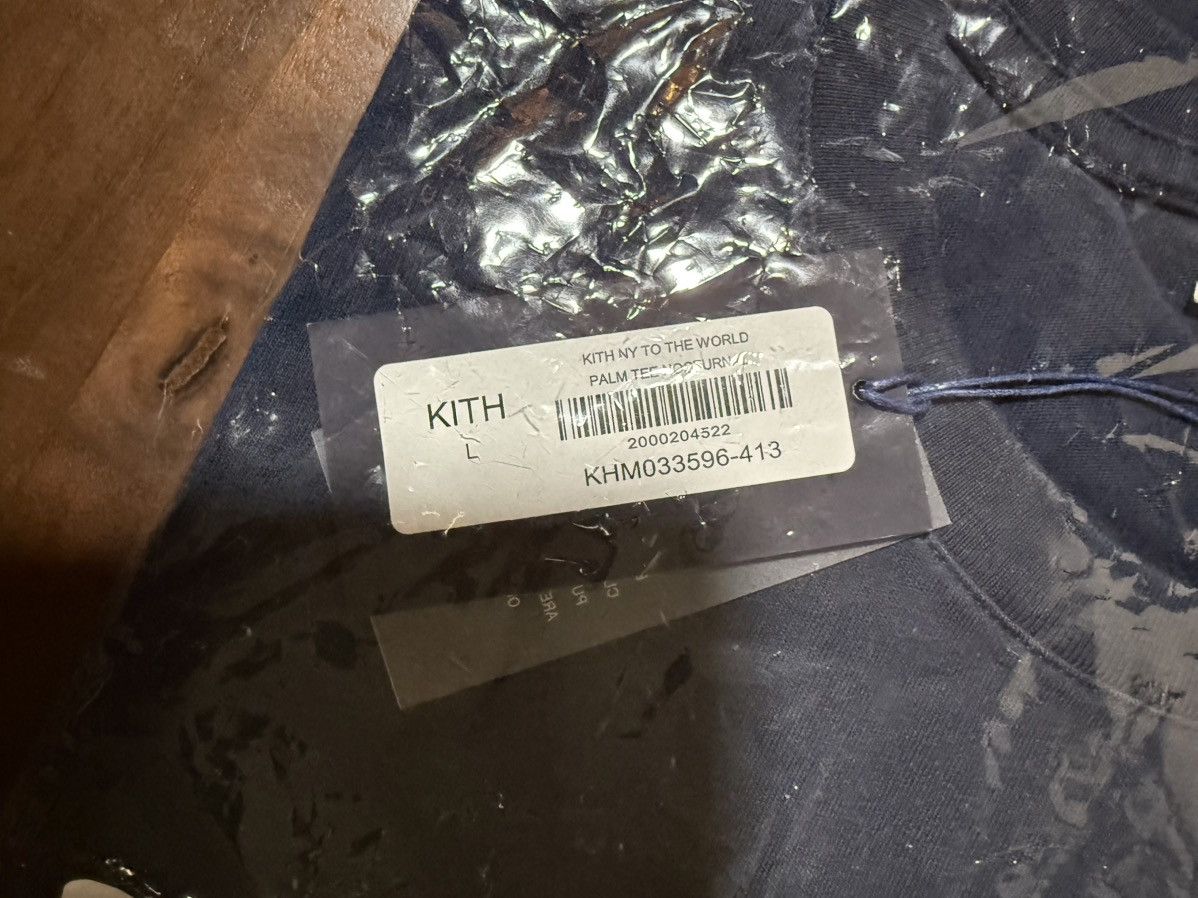 Kith Kith NY to the World Palm Pocket Tee Nocturnal Navy Sz Large Size US L / EU 52-54 / 3 - 7 Thumbnail