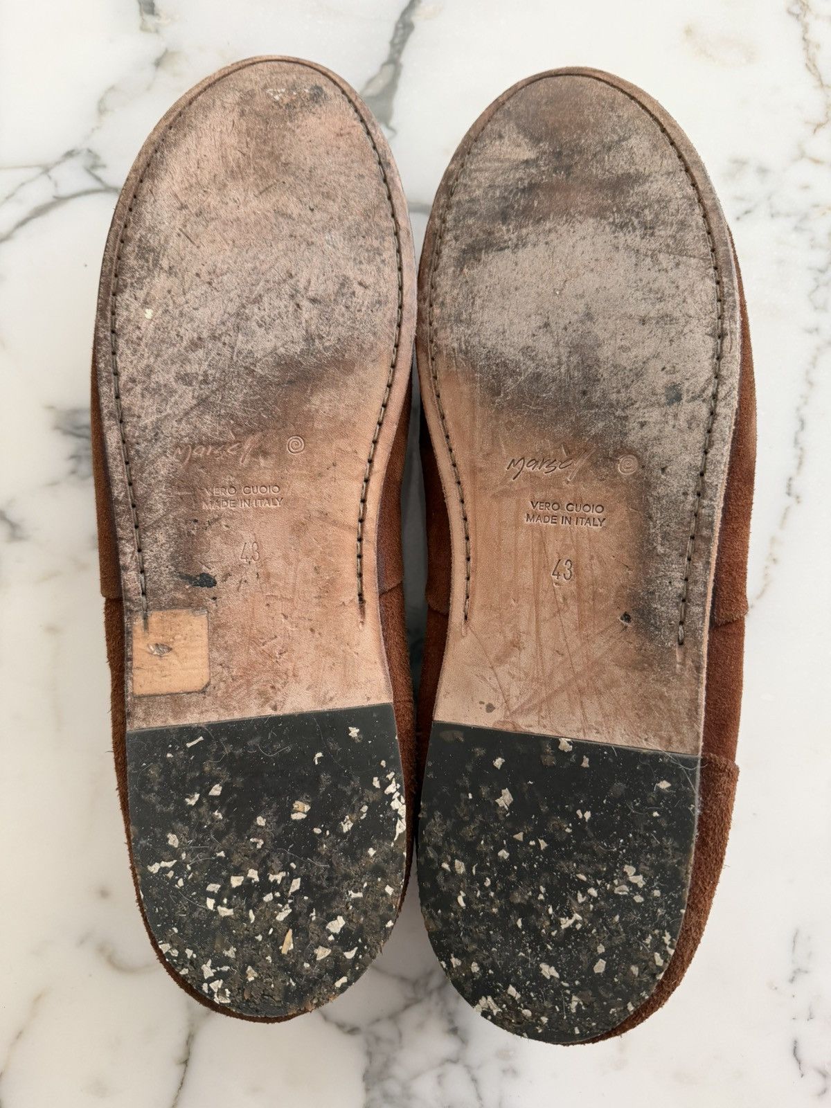 Marsell Brown Suede Leather Derby Size US 10 / EU 43 - 6 Thumbnail