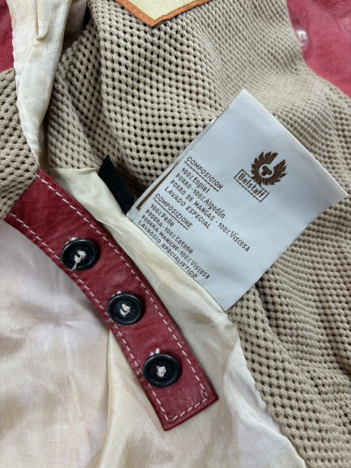 Belstaff RARE VTG BELSTAFF 'The Aviator' Leather Red Jacket Biker Coat Flight Bomber 42 Size M / US 6-8 / IT 42-44 - 15 Thumbnail
