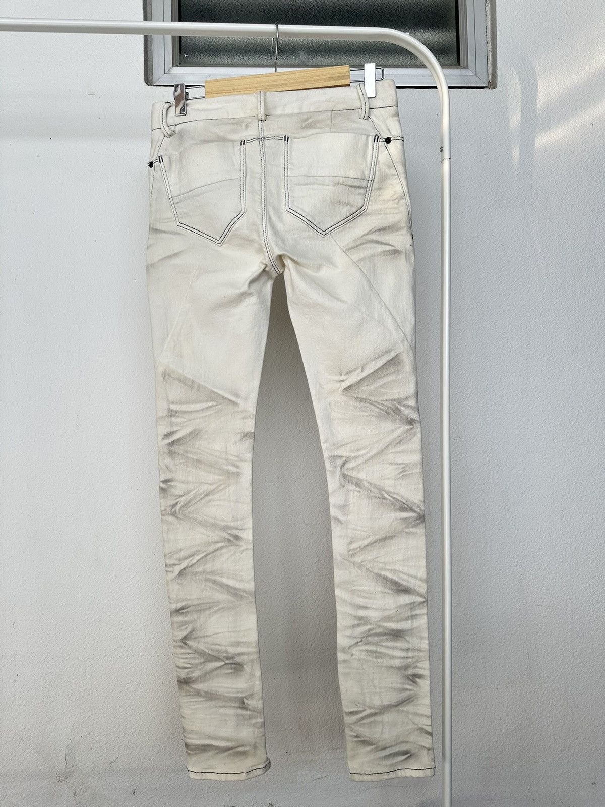 BUFFALO BOBS SS14 Johnny Wolf whiskered Detroit slim denim jrock vkei Size US 31 - 8 Thumbnail