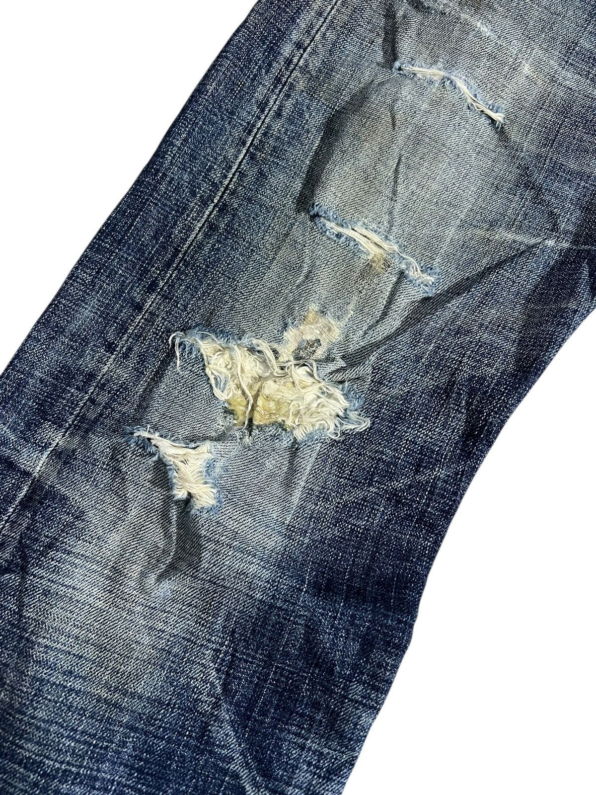 Japanese Brand Vintage Eternal Patchwork Distress Claw Jean Japan Size US 34 / EU 50 - 7 Thumbnail