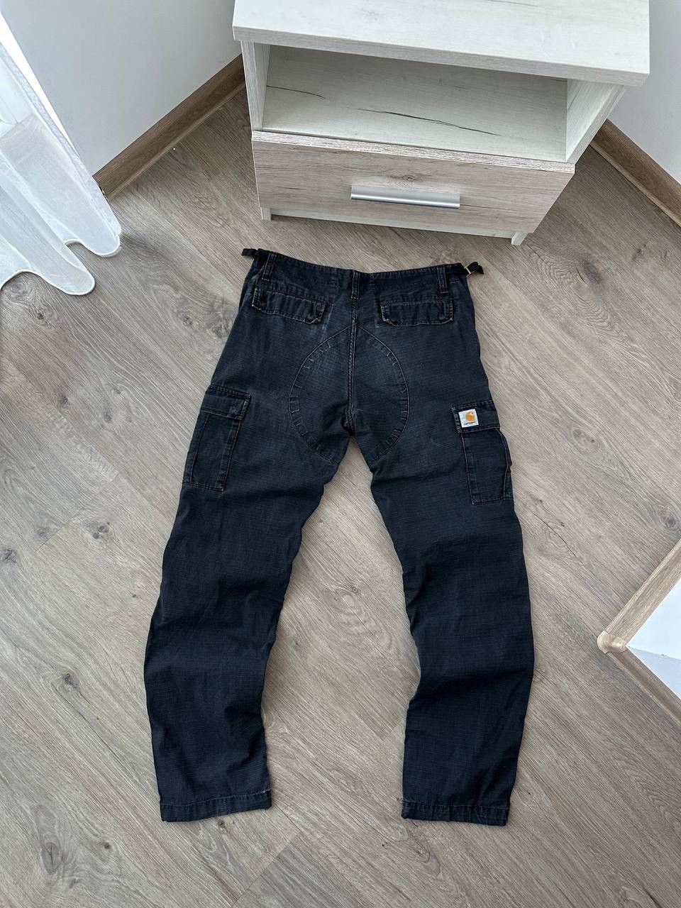 Carhartt × Carhartt Wip × Vintage Vintage Carhartt Cargo Black Pants Size US 30 / EU 46 - 2 Thumbnail
