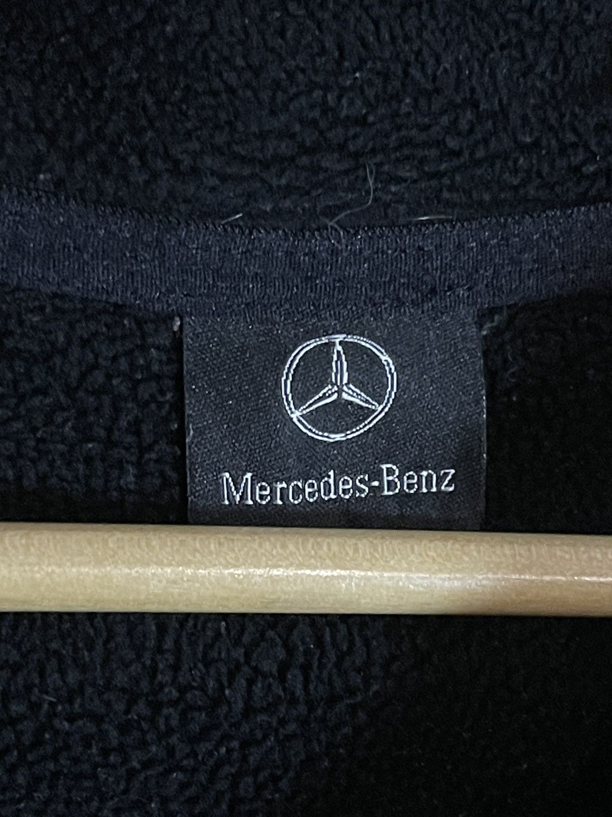 Mercedes-Benz × Vintage Rare 🔥 Mercedes AMG DTM Fleece Big Logo Zip Jacket Ninja Size US XL / EU 56 / 4 - 12 Thumbnail