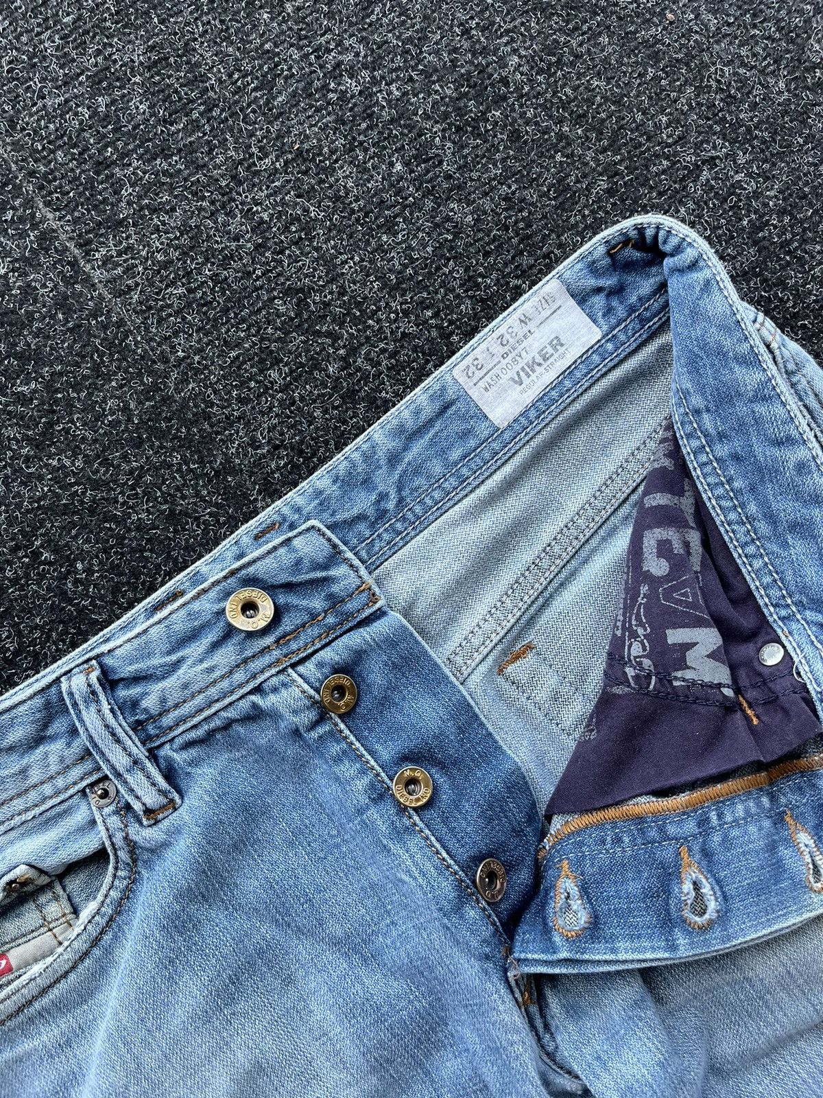 Diesel Vintage Y2K Diesel Viker Lighting Blue denim pants Size US 32 / EU 48 - 6 Thumbnail