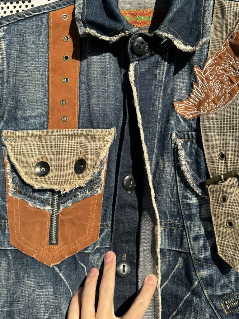 G-Star × Japanese Brand Vintage Jeans Avant Garde Fish Jacket G Star Radar Low Loose Size US M / EU 48-50 / 2 - 14 Thumbnail