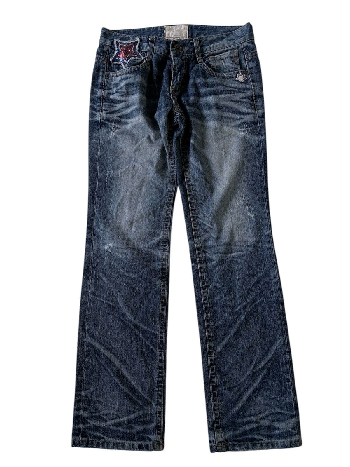 14th Addiction Lolita Clawmarks whisker Denim Pants Size US 29 - 1 Thumbnail
