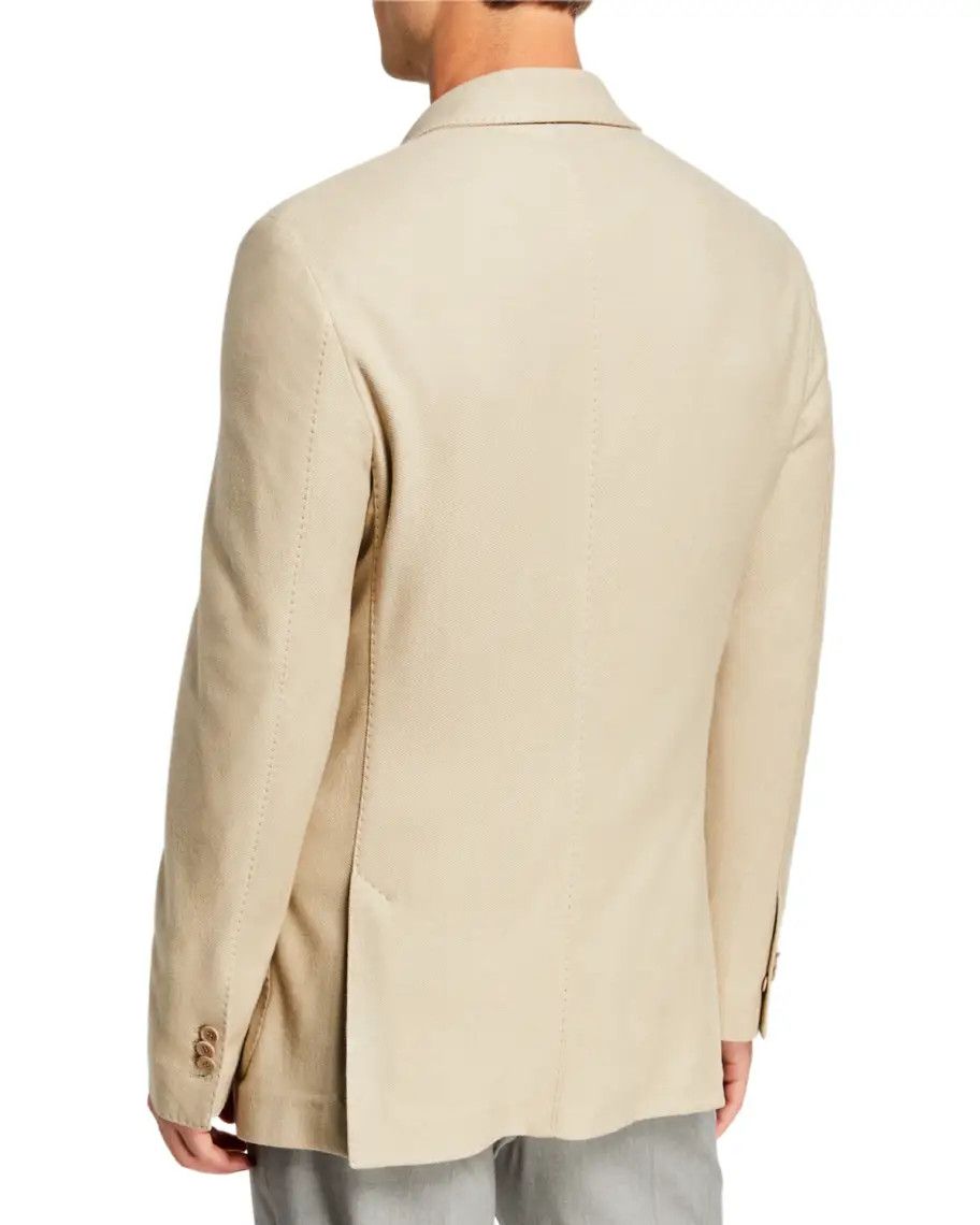 Loro Piana o1loc1c0424 FA15948 Sweater Jacket in String Beige Size US M / EU 48-50 / 2 - 2 Thumbnail