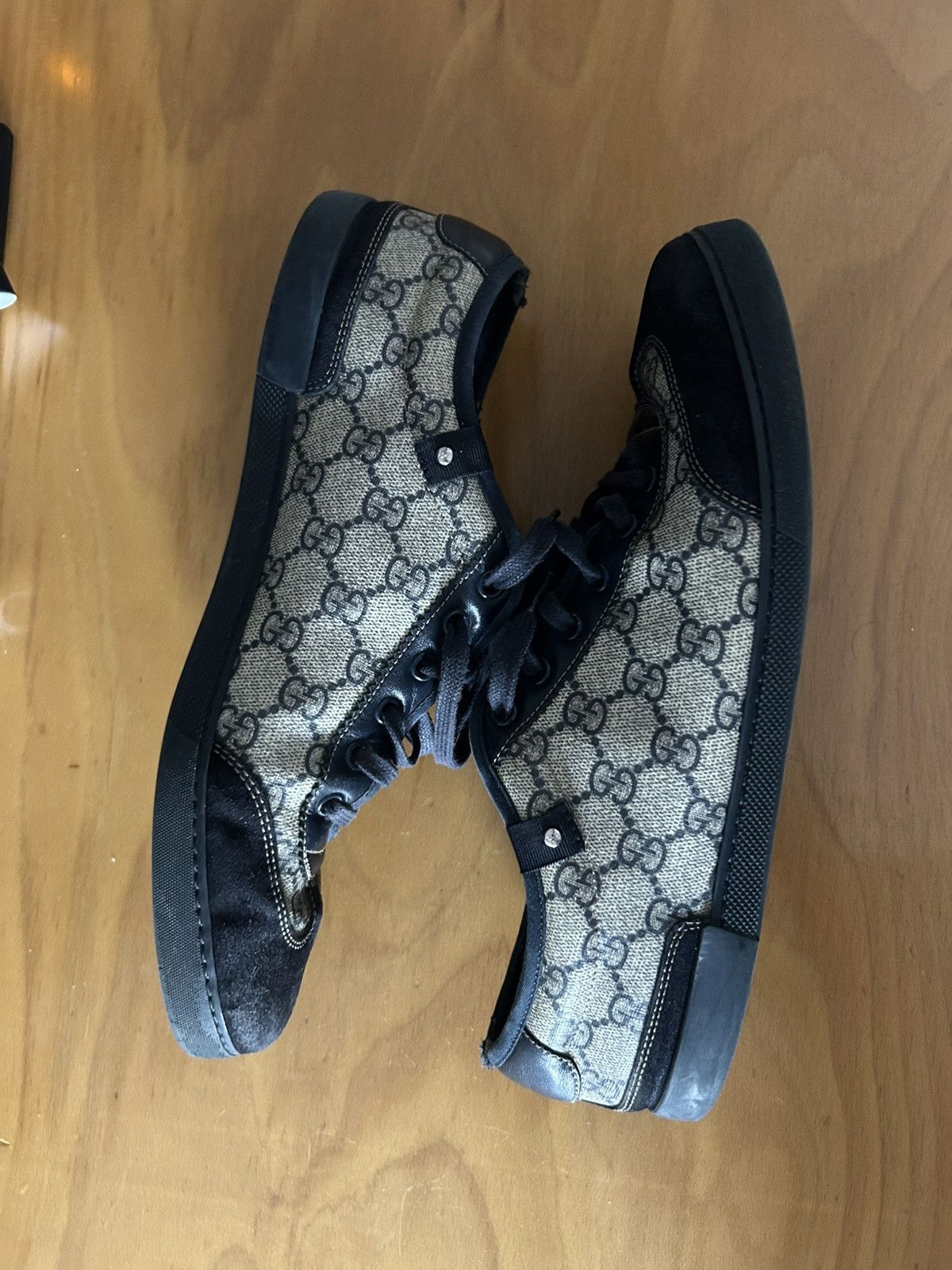 Gucci Gucci GG monogram suede sneakers Size US 9.5 / EU 42-43 - 1 Thumbnail