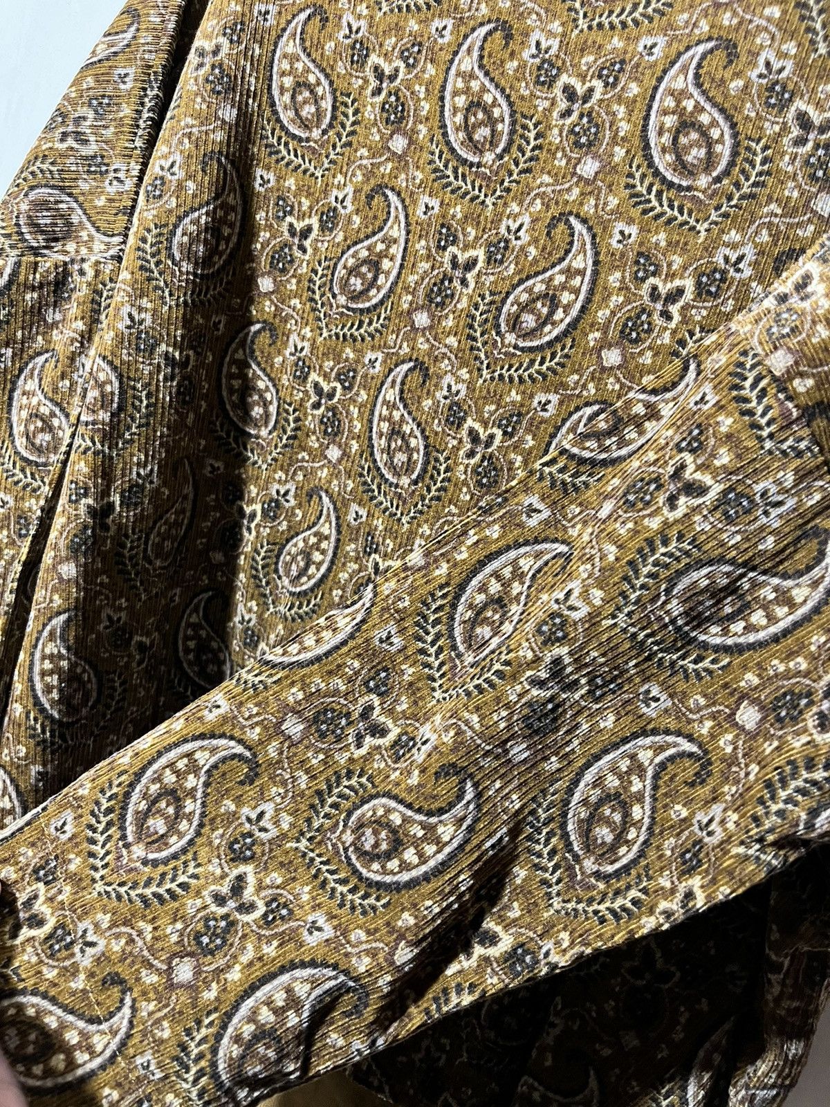 Japanese Brand Ichi Brown Paisley Curdoroy Sweater Size US M / EU 48-50 / 2 - 3 Thumbnail