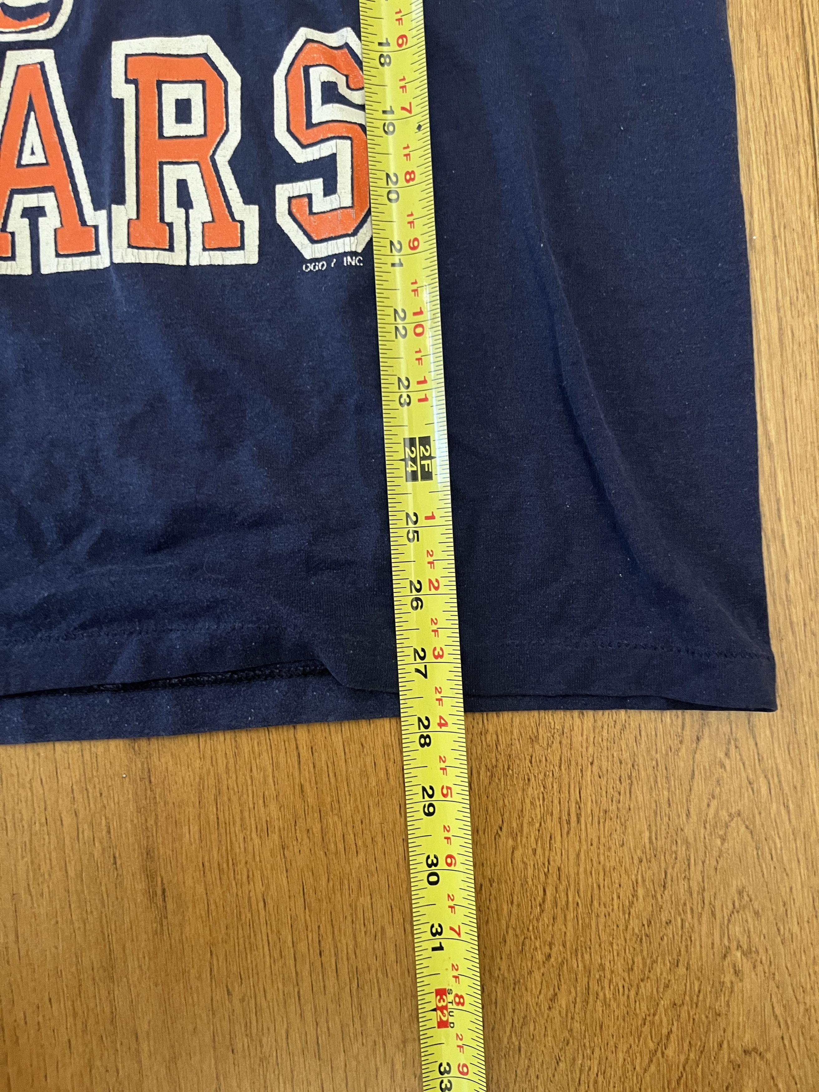 Vintage Vtg 91-93 Logo 7 Chicago Bears Jersey Tee SLEEVE PATCH XL Size US XL / EU 56 / 4 - 4 Thumbnail