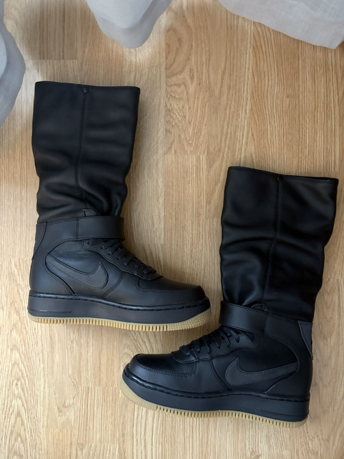 Nike Nike Air Force 1 Upstep Warrior Black Size US 7 / IT 37 - 3 Thumbnail