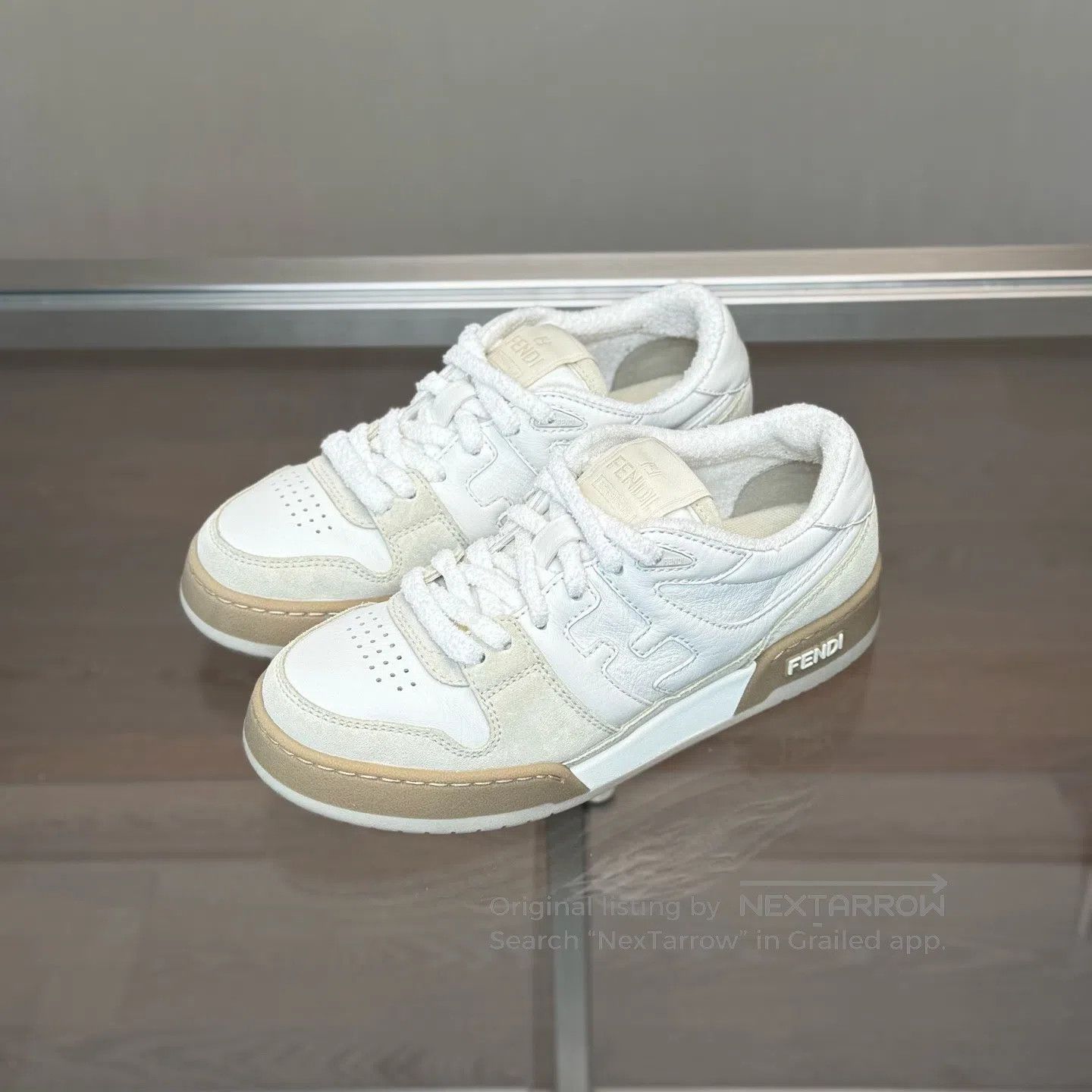 Fendi FENDI Match White Brown shoes Size US 4.5 / IT 34.5 - 1 Thumbnail