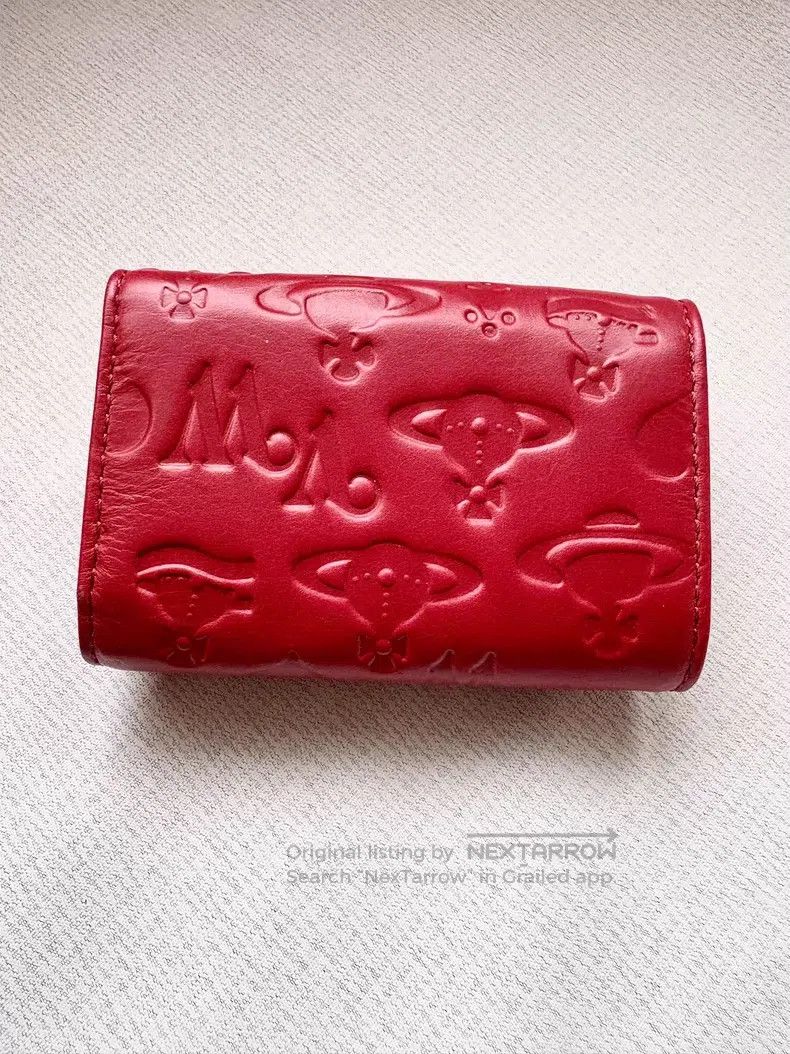 Vivienne Westwood Vivienne Westwood Red Saturn embossed tri-fold wallet Size ONE SIZE - 2 Thumbnail