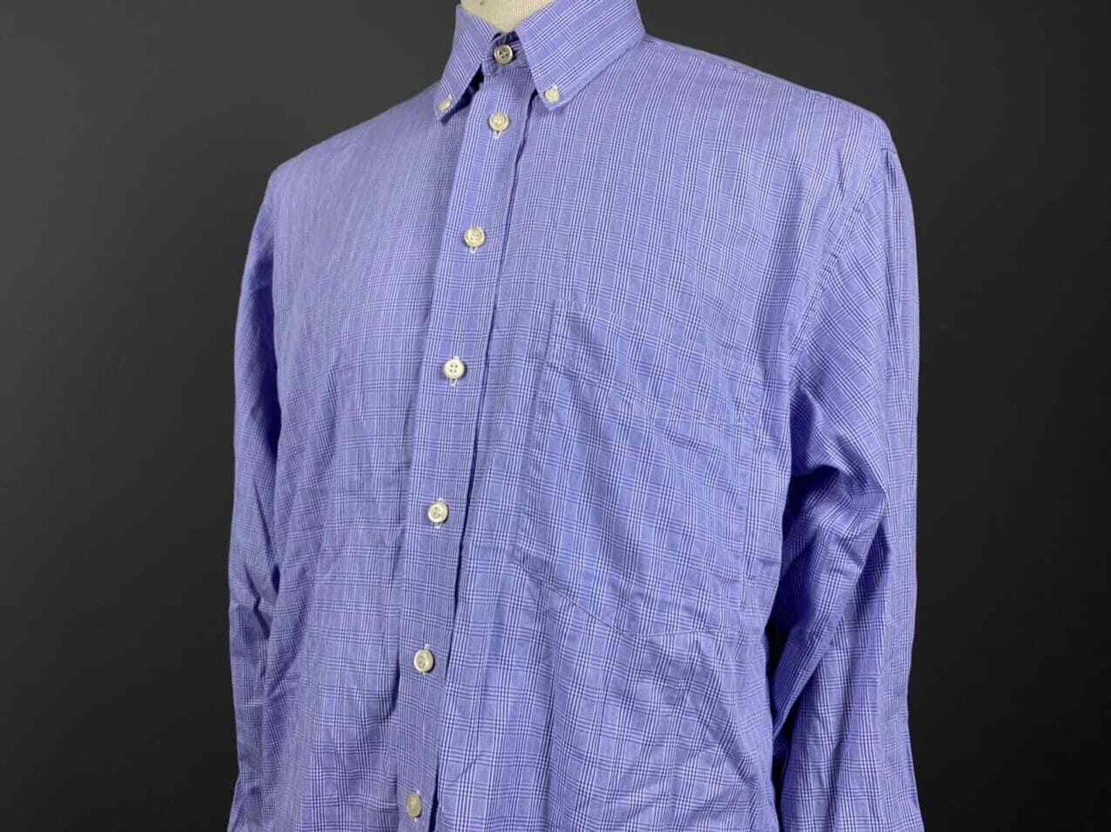 Burberry Burberrys Nova Check Blue Button Up Dress Shirt Size 42 Size US M / EU 48-50 / 2 - 3 Thumbnail
