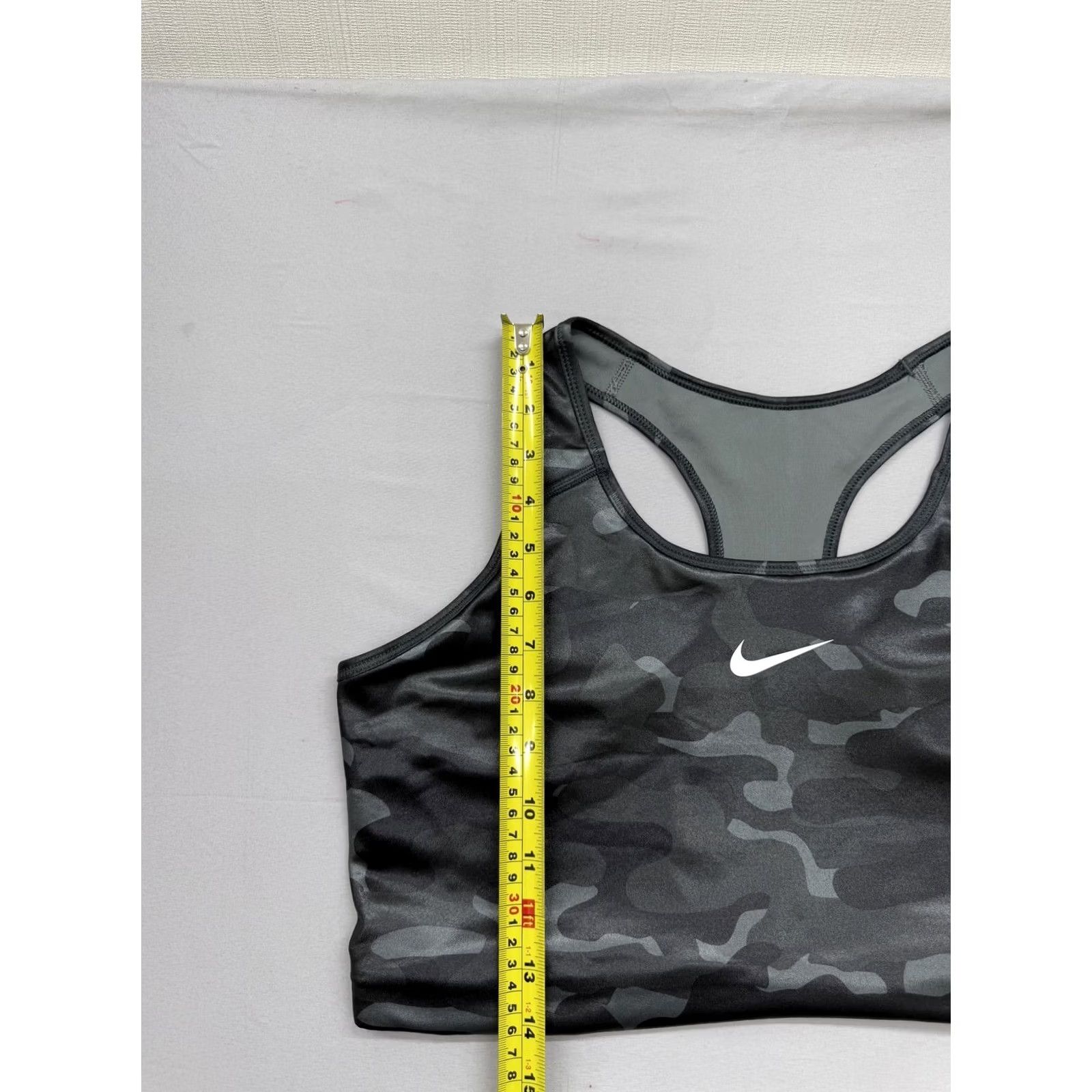 Nike Nike Black Camo Sports Bra XXL High Neck Dri-Fit Swoosh Medium Support Women Size ONE SIZE - 6 Thumbnail