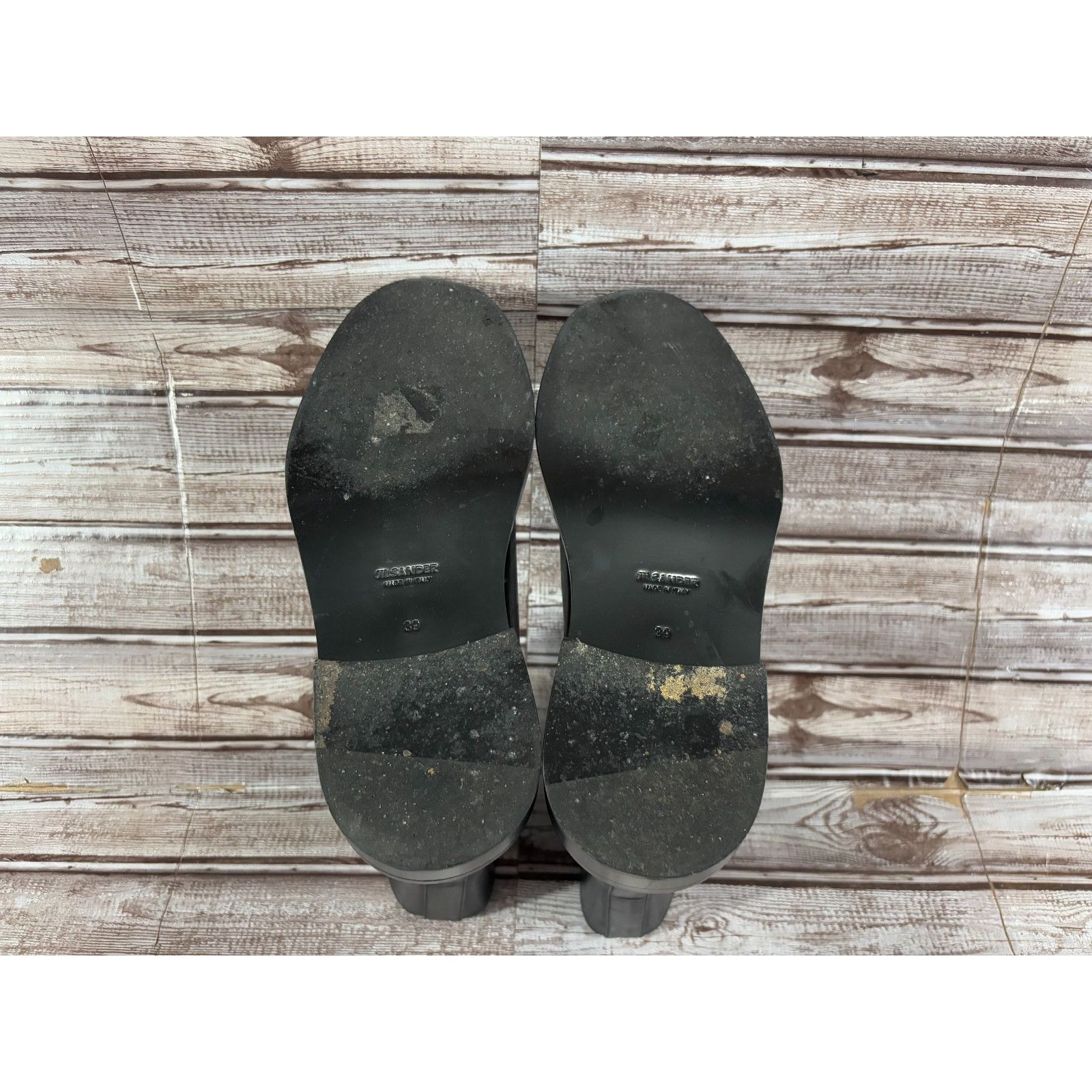 Jil Sander Jil Sander chunky leather boots size 39 US 6.5 black mspr $1 Size US 6.5 / EU 39-40 - 4 Thumbnail