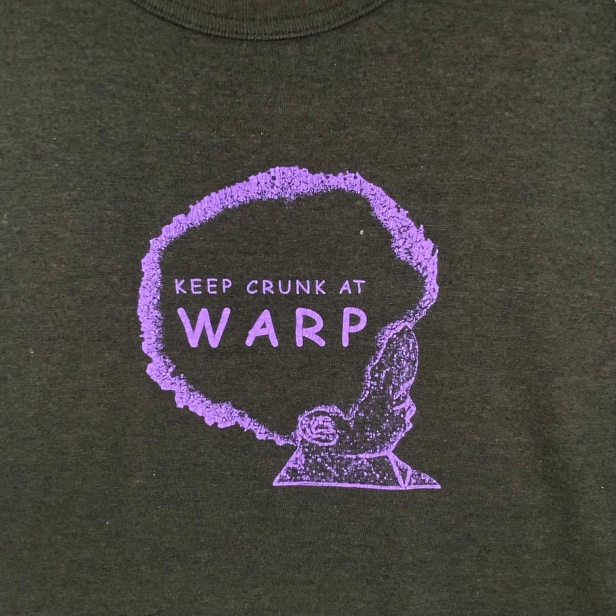 Vintage Vintage 90's NINTH ANNIE Keep Crunk A Warp Graphic Tee Shirt Size US M / EU 48-50 / 2 - 2 Thumbnail