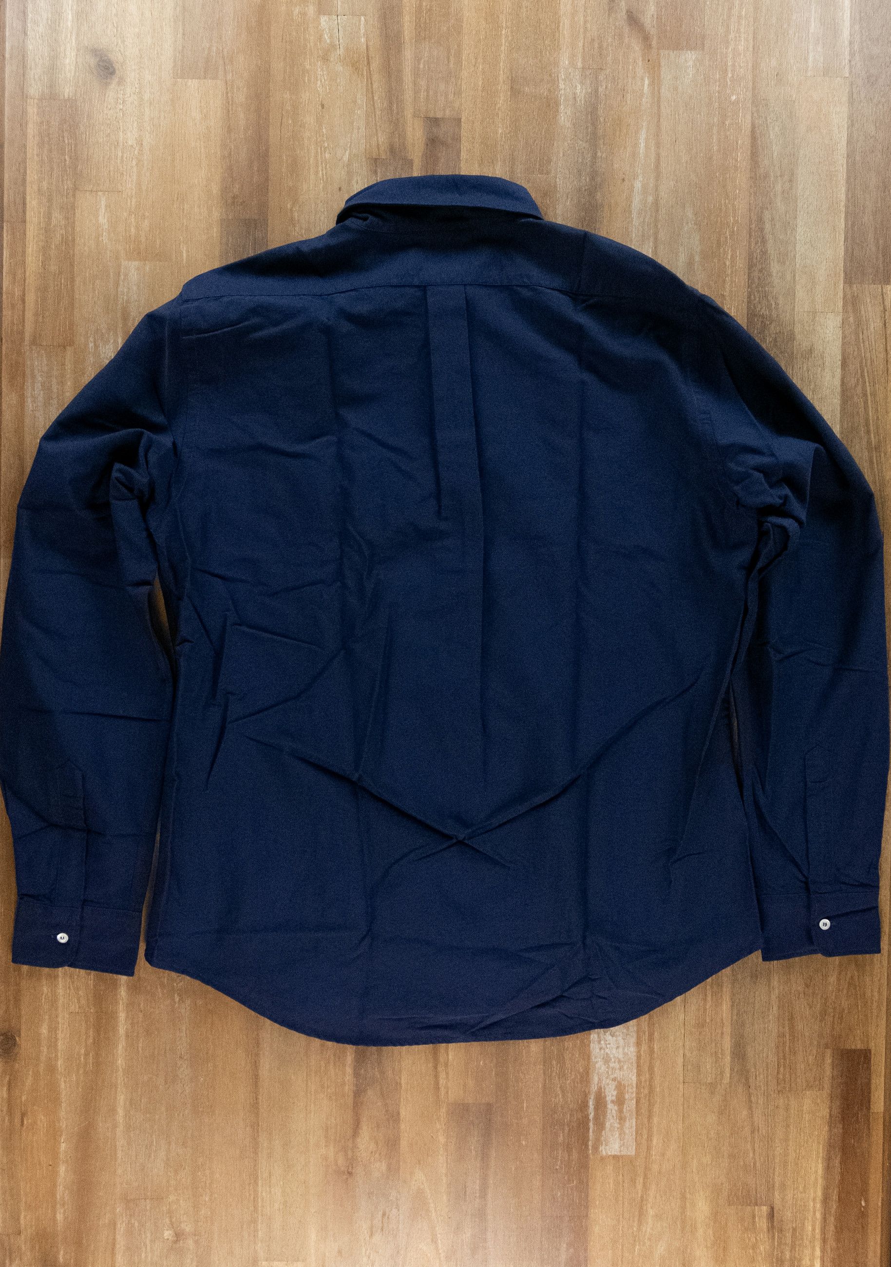 Aspesi ASPESI solid navy blue regular fit Oxford shirt 42 / Large Size US L / EU 52-54 / 3 - 9 Thumbnail