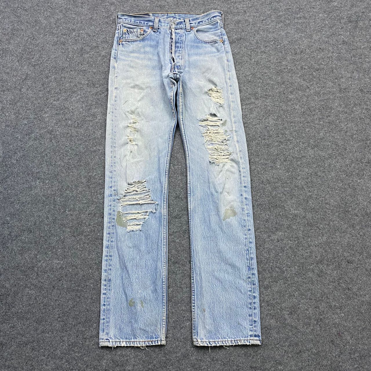 Levi's 💥Vintage 90s Levis Distressed Denim Kurt Cobain Style Size US 29 - 1 Thumbnail