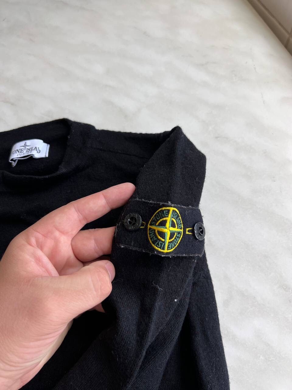Stone Island Stone island Junior wool sweater black pullover jumper age 8 Size US S / EU 44-46 / 1 - 6 Thumbnail