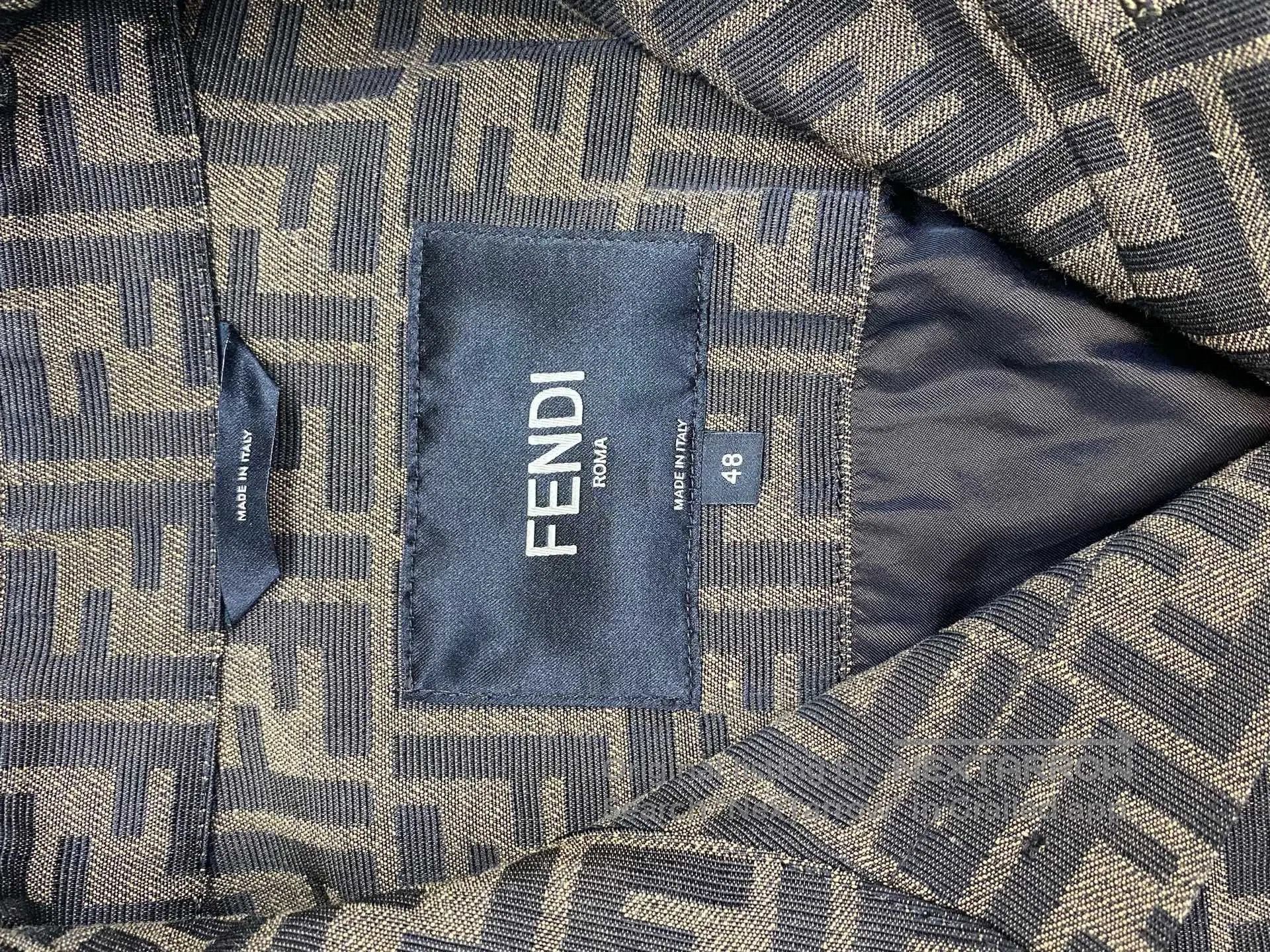 Fendi Fendi Classic FF Logo Shirt Jacket. Size US XS / EU 42 / 0 - 5 Thumbnail