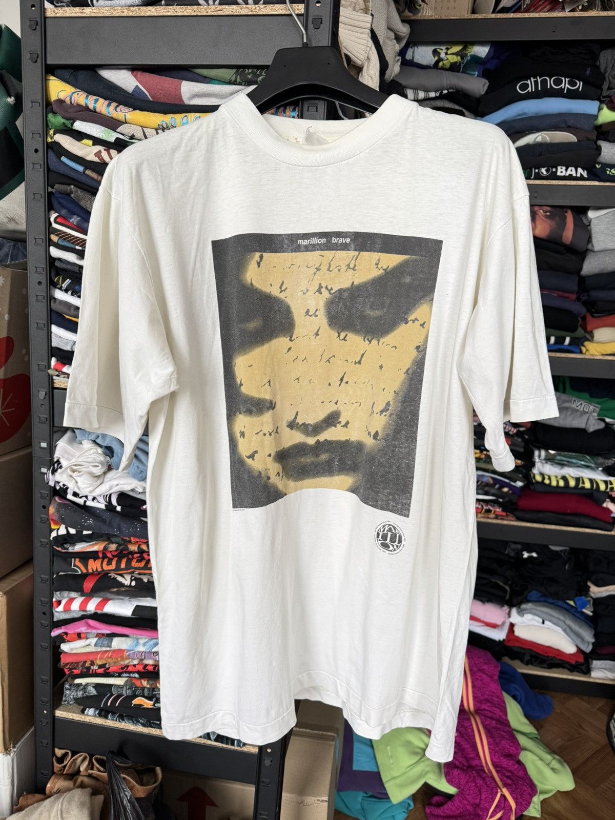 Band Tees × Vintage 1994 Marillion Brave tee vintage big logo Size US XL / EU 56 / 4 - 1 Thumbnail