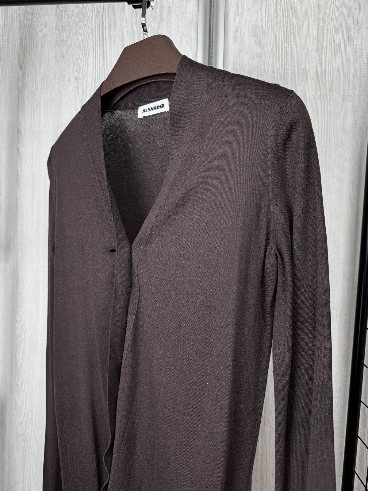 Jil Sander Jil Sander rare 2 pieces set brown wool sweater cardigan Size M / US 6-8 / IT 42-44 - 7 Thumbnail
