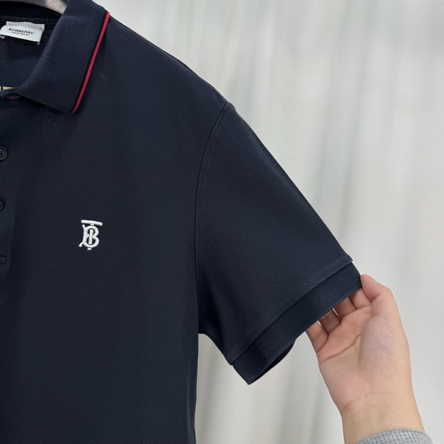 Burberry Burberry Embroidered Letter Check Polo Short-Sleeve Size US L / EU 52-54 / 3 - 4 Thumbnail